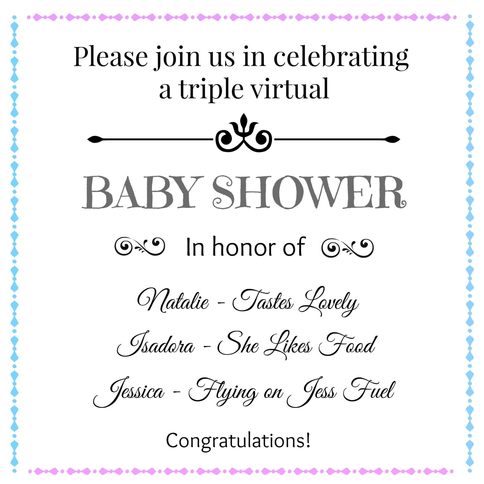 Virtual Baby Shower 