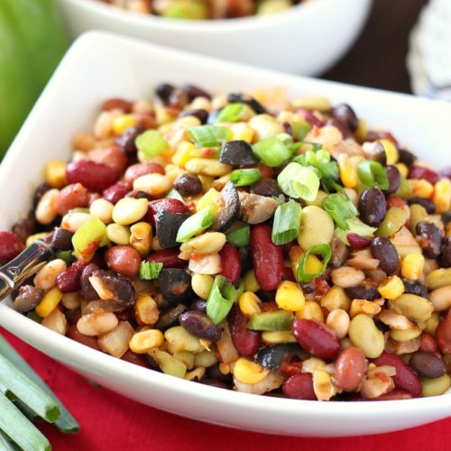 Colorful Bean Salad - My Kitchen Craze