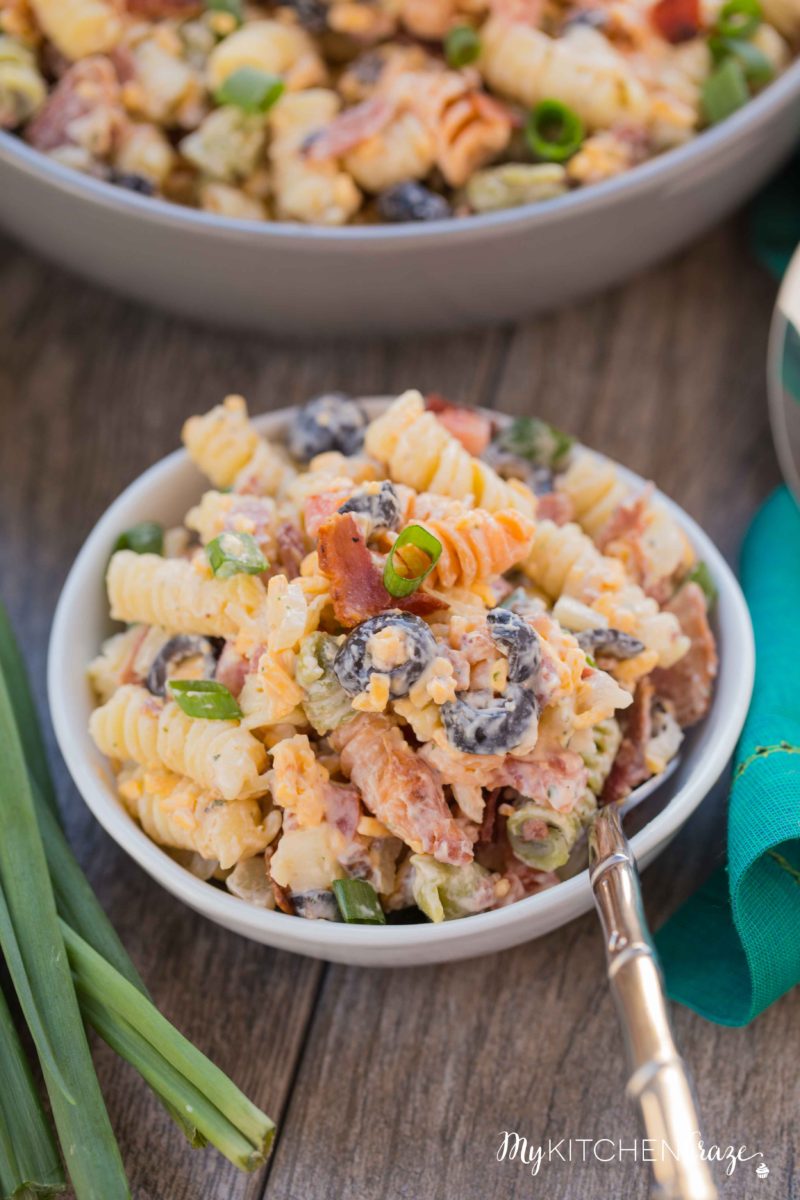 Bacon Ranch Pasta Salad My Kitchen Craze