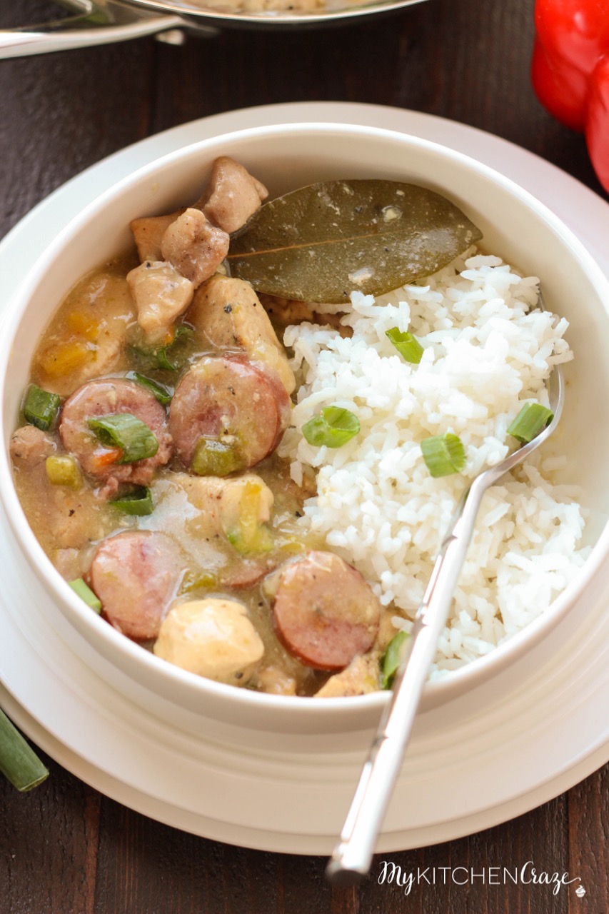 Chicken & Beef Kielbasa Gumbo ~ mykitchencraze.com