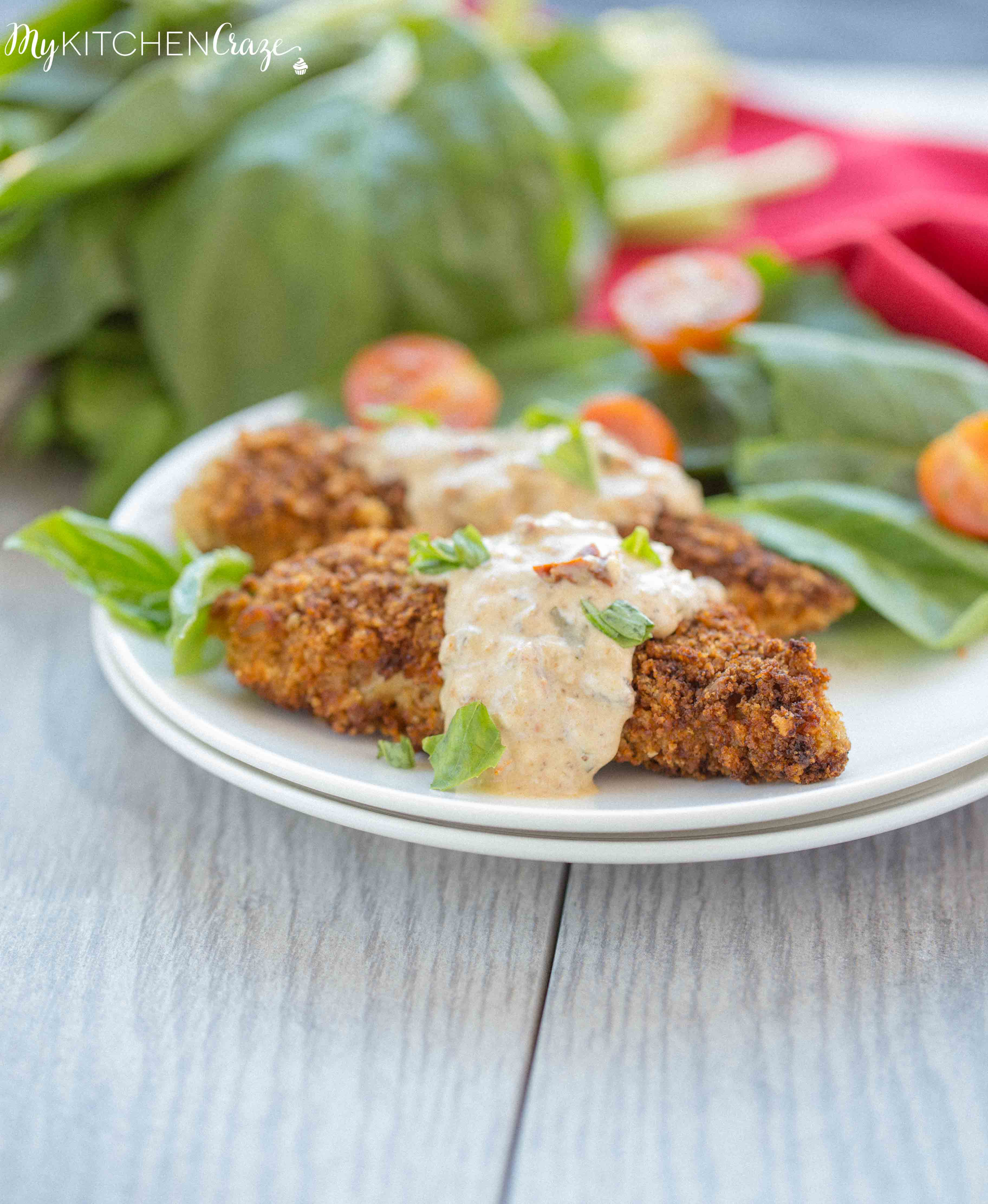 Chicken with Basil Cream Sauce