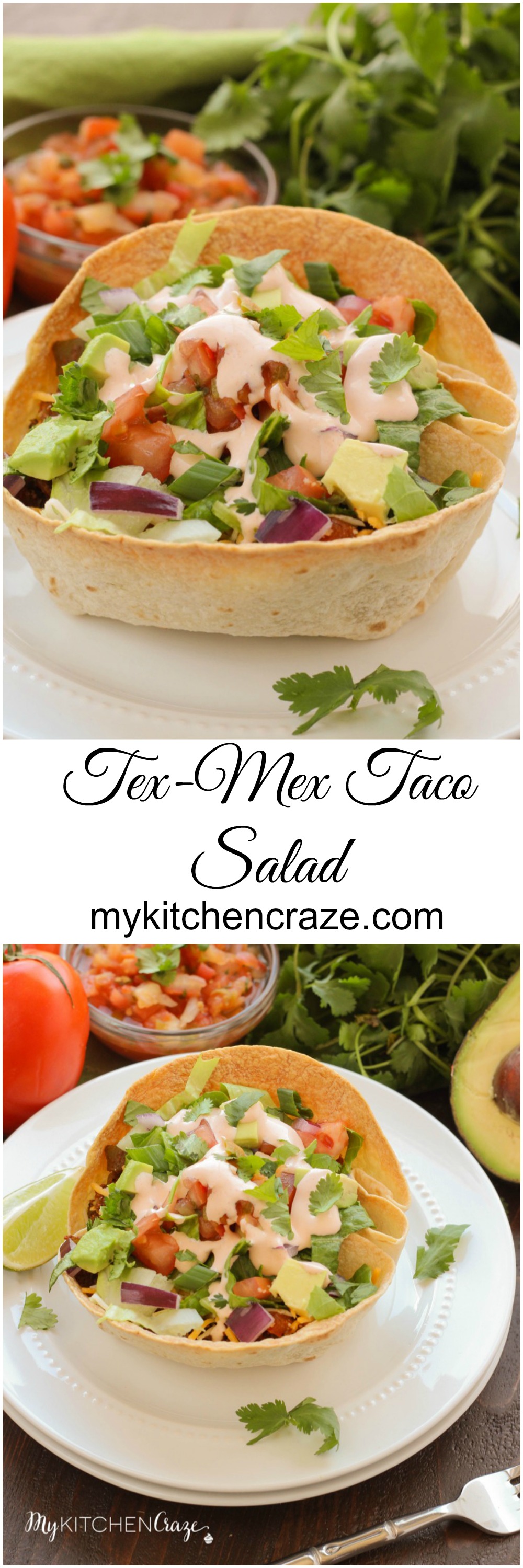 Tex-Mex Taco Salad ~ mykitchencraze.com ~ A delicious meal done within 30 minutes.
