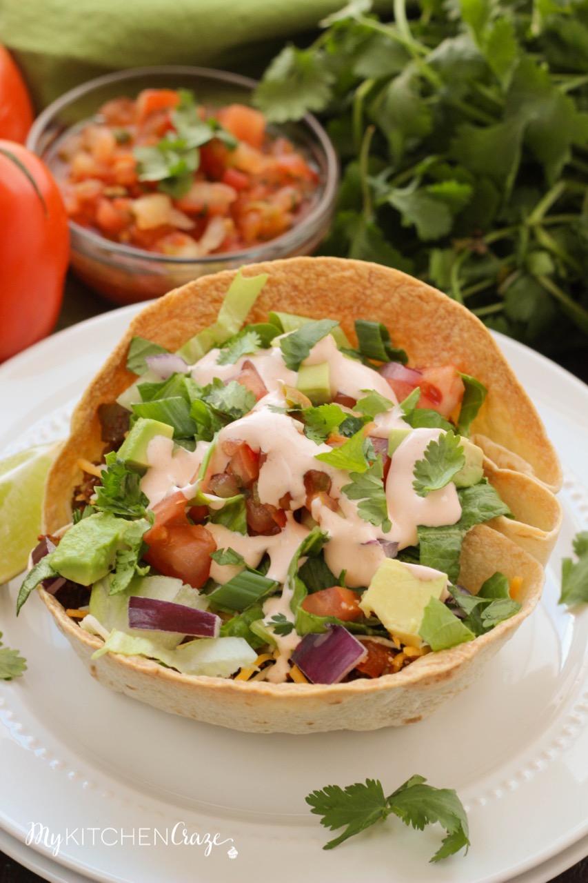 Meal Prep Taco Salad Lunch Bowls - Kristine's Kitchen