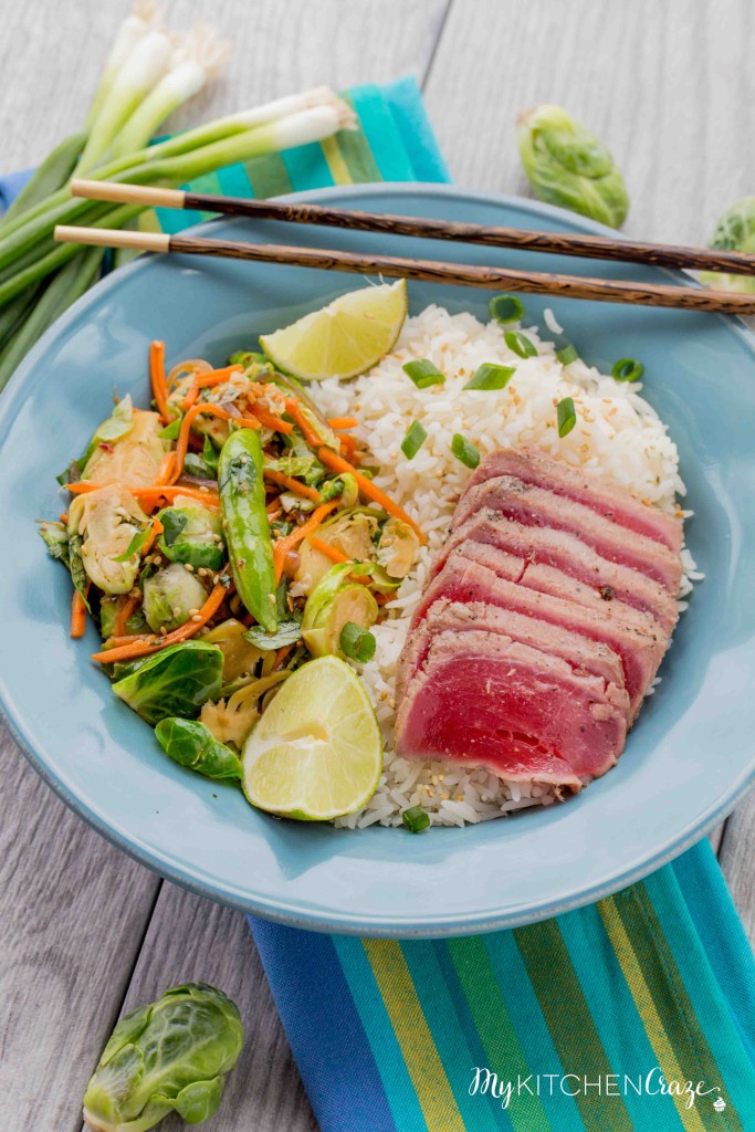 Ahi Tuna Rice Bowls ~ mykitchencraze.com ~ Enjoy these delicious Ahi