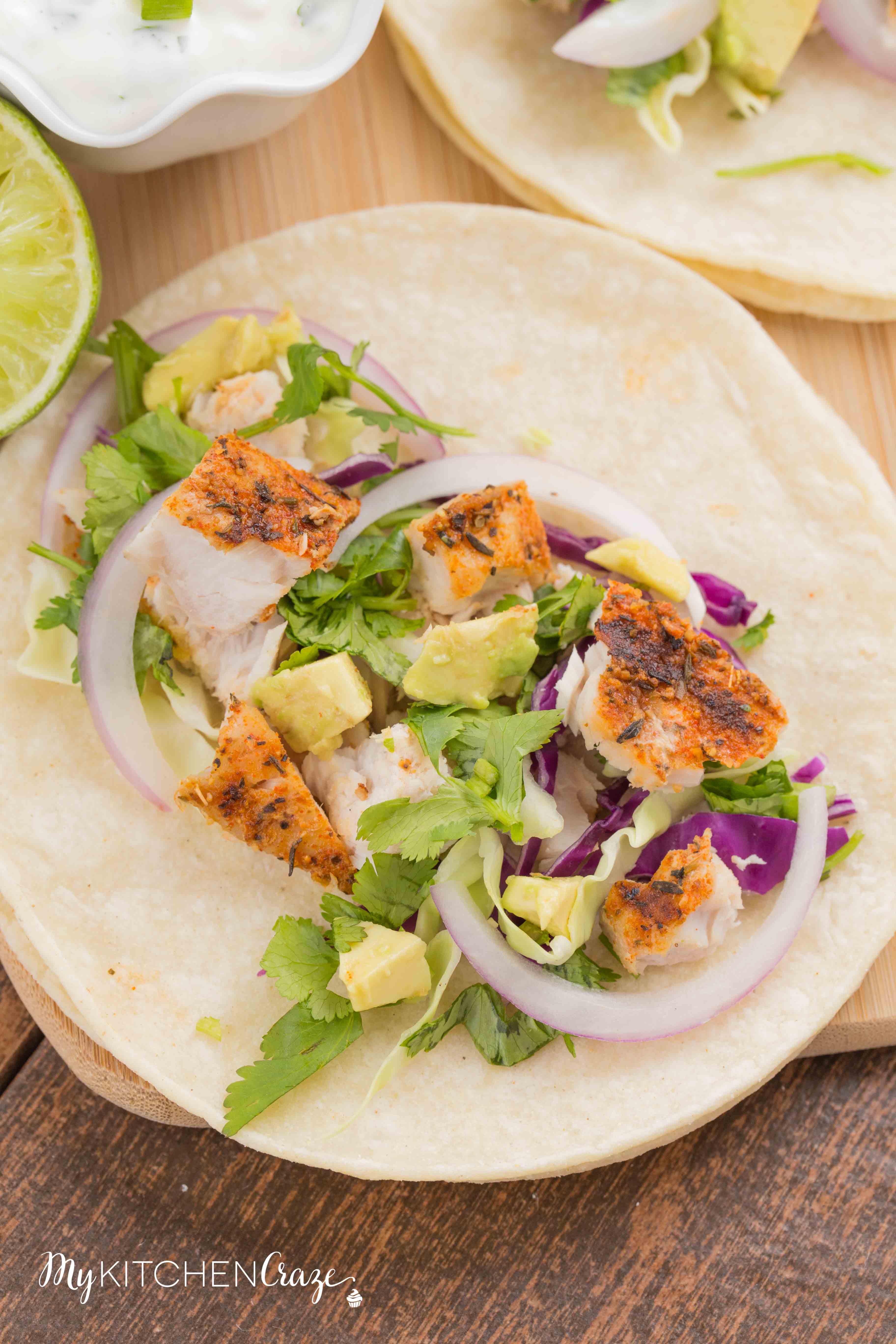 Blackened Mahi Mahi Fish Tacos ~ mykitchencraze.com