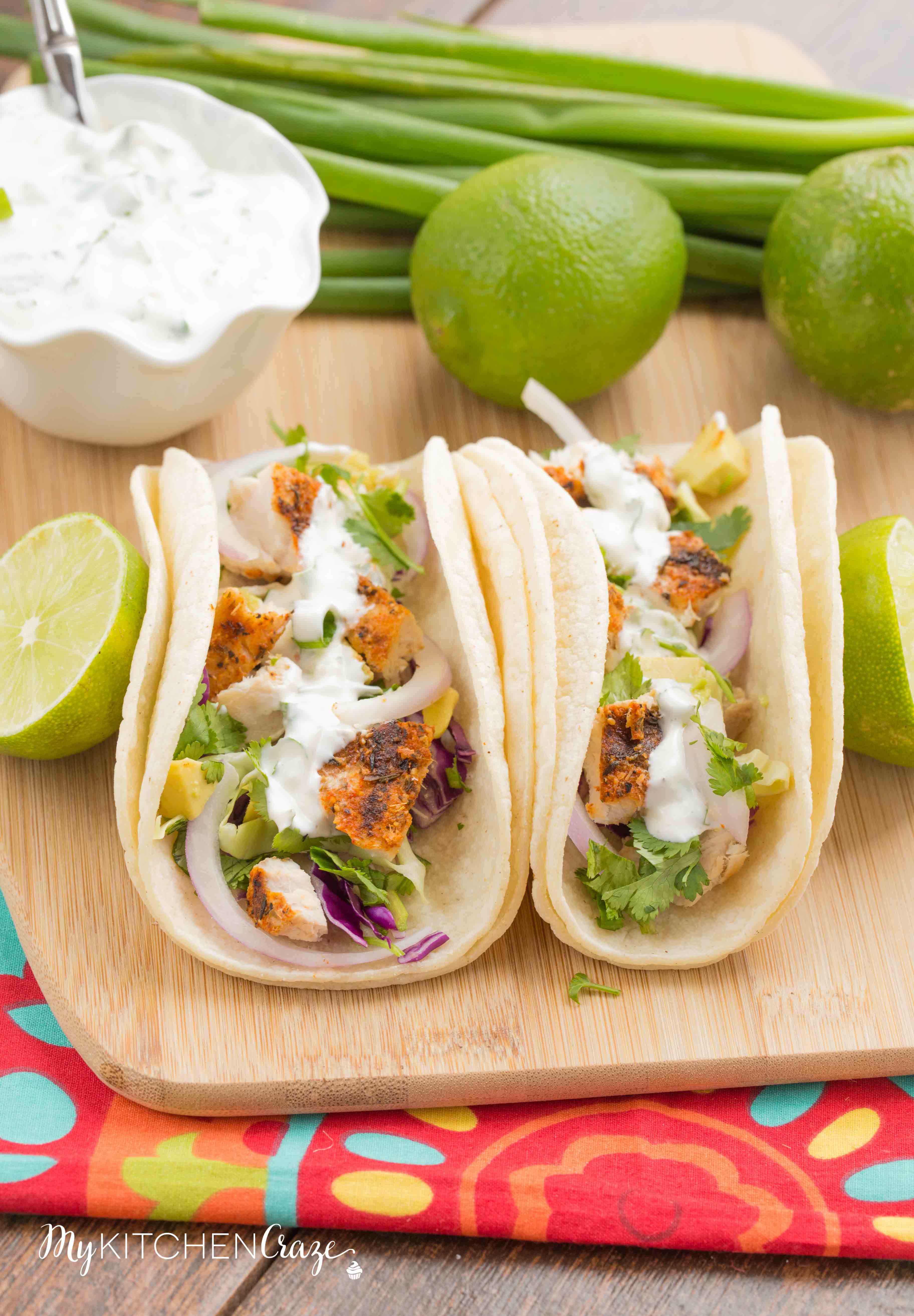 Blackened Mahi Mahi Fish Tacos ~ mykitchencraze.com