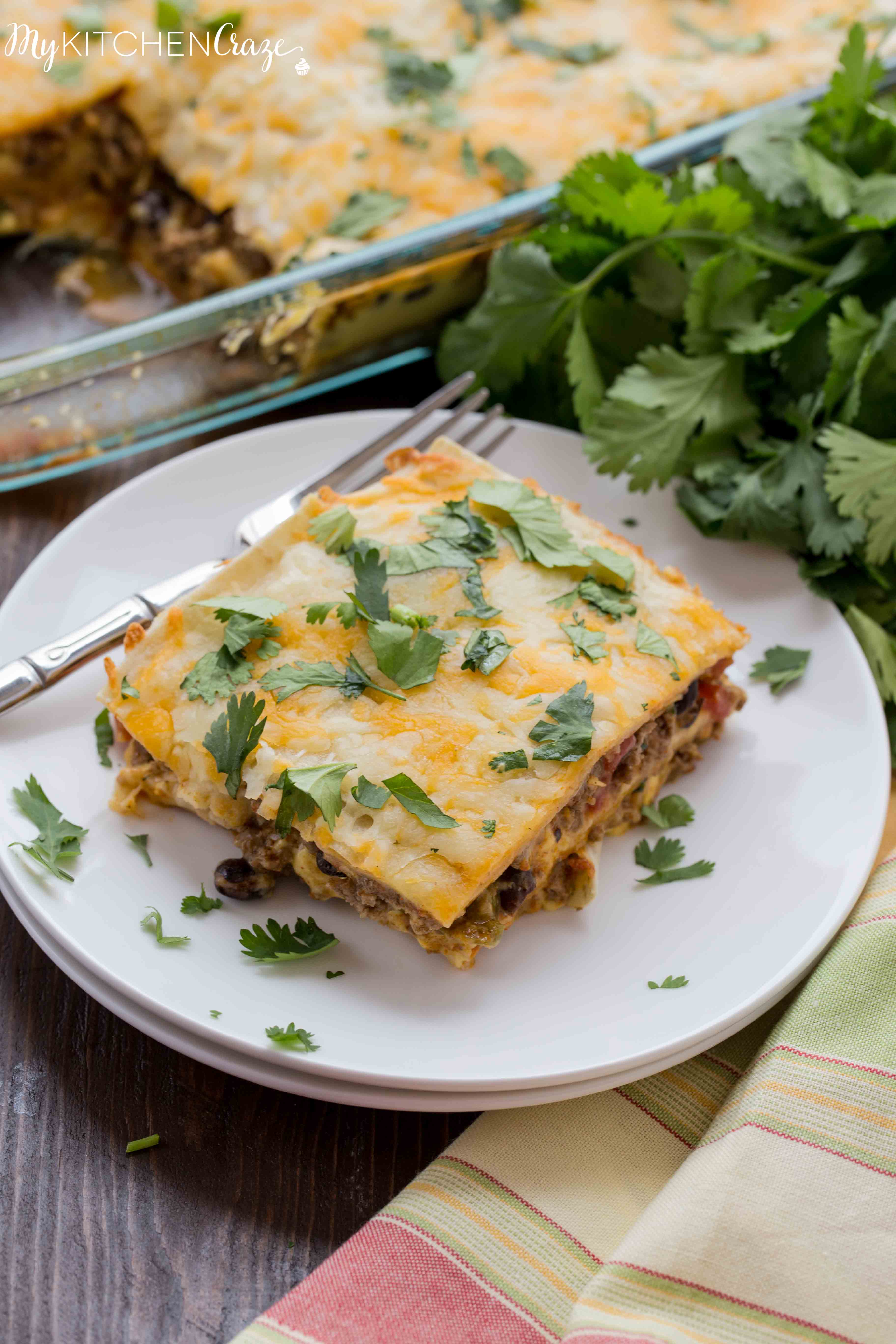 Cheesy Burrito Casserole - My Kitchen Craze