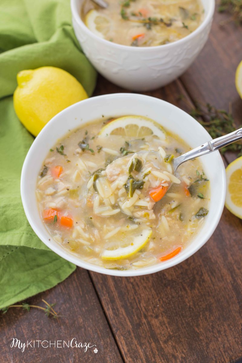 Lemon Chicken Orzo Soup - My Kitchen Craze