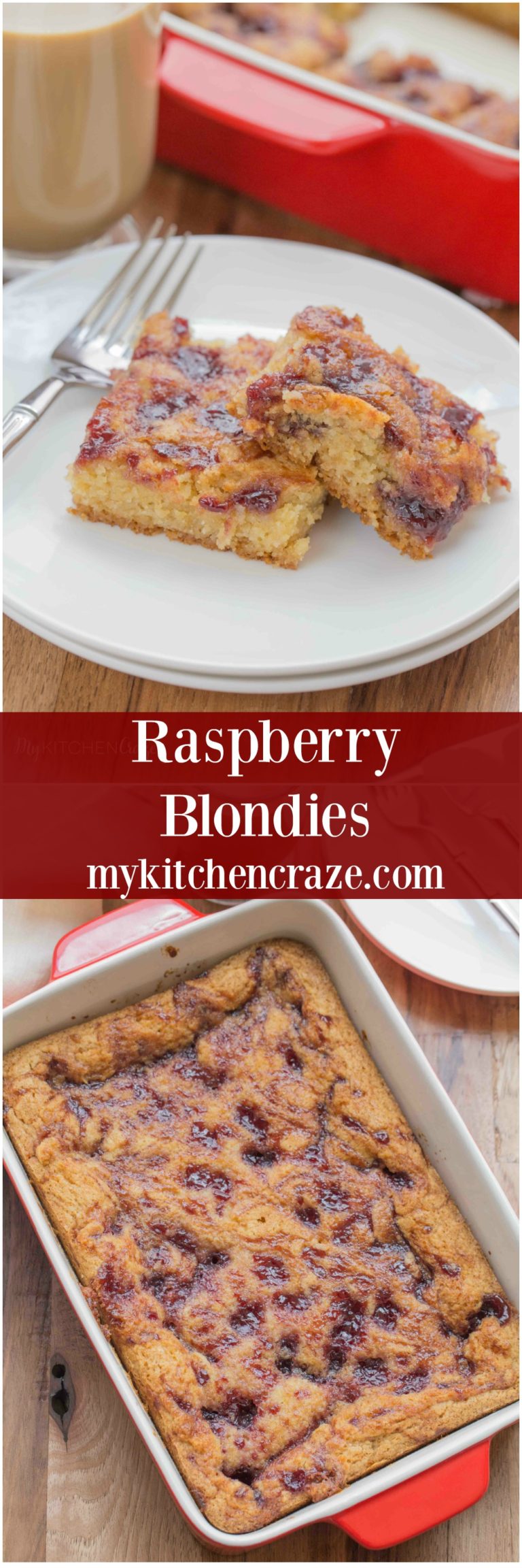 Raspberry Blondies My Kitchen Craze