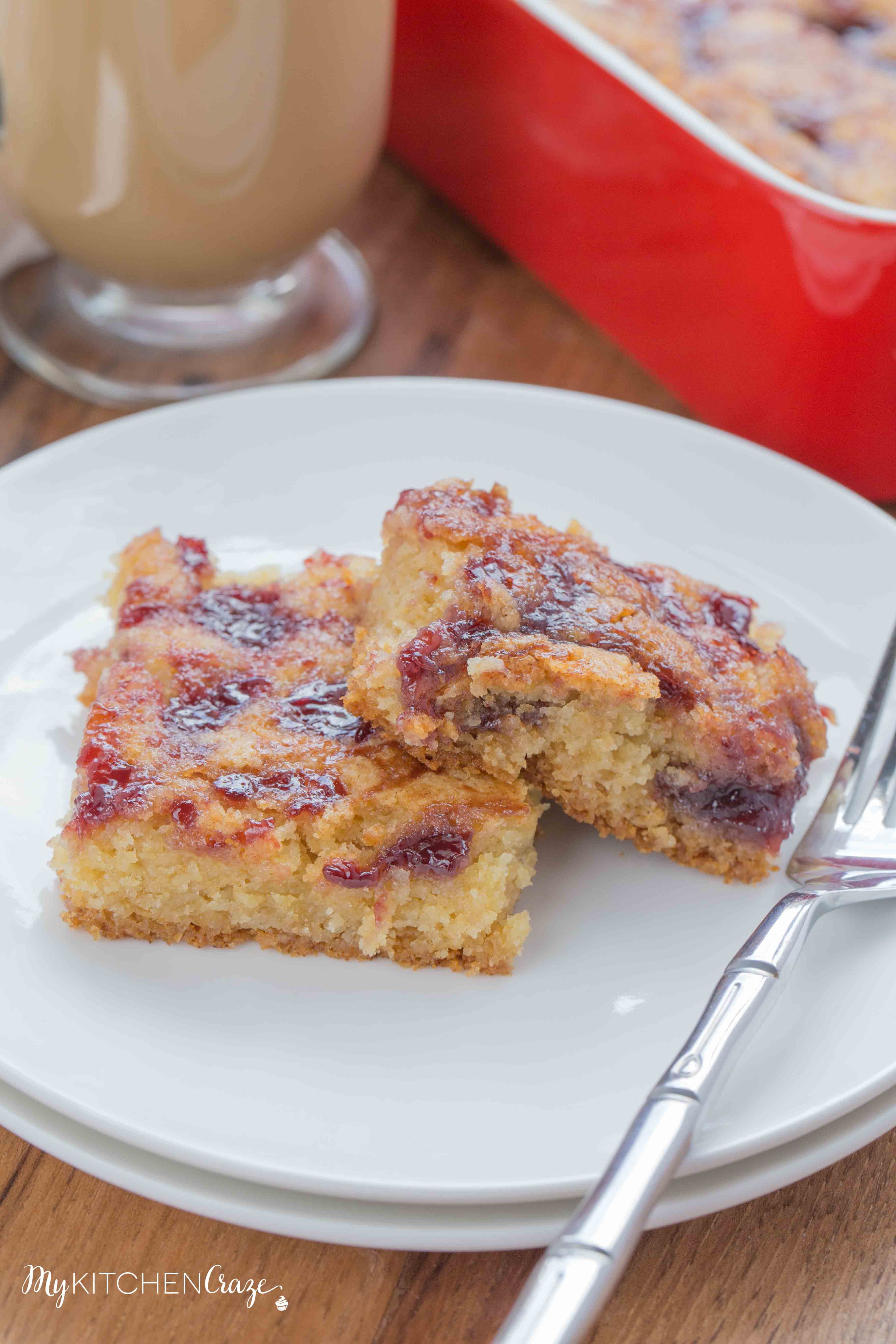Raspberry Blondies ~ mykitchencraze.com ~ Simple and delicious blondie bars everyone will love.