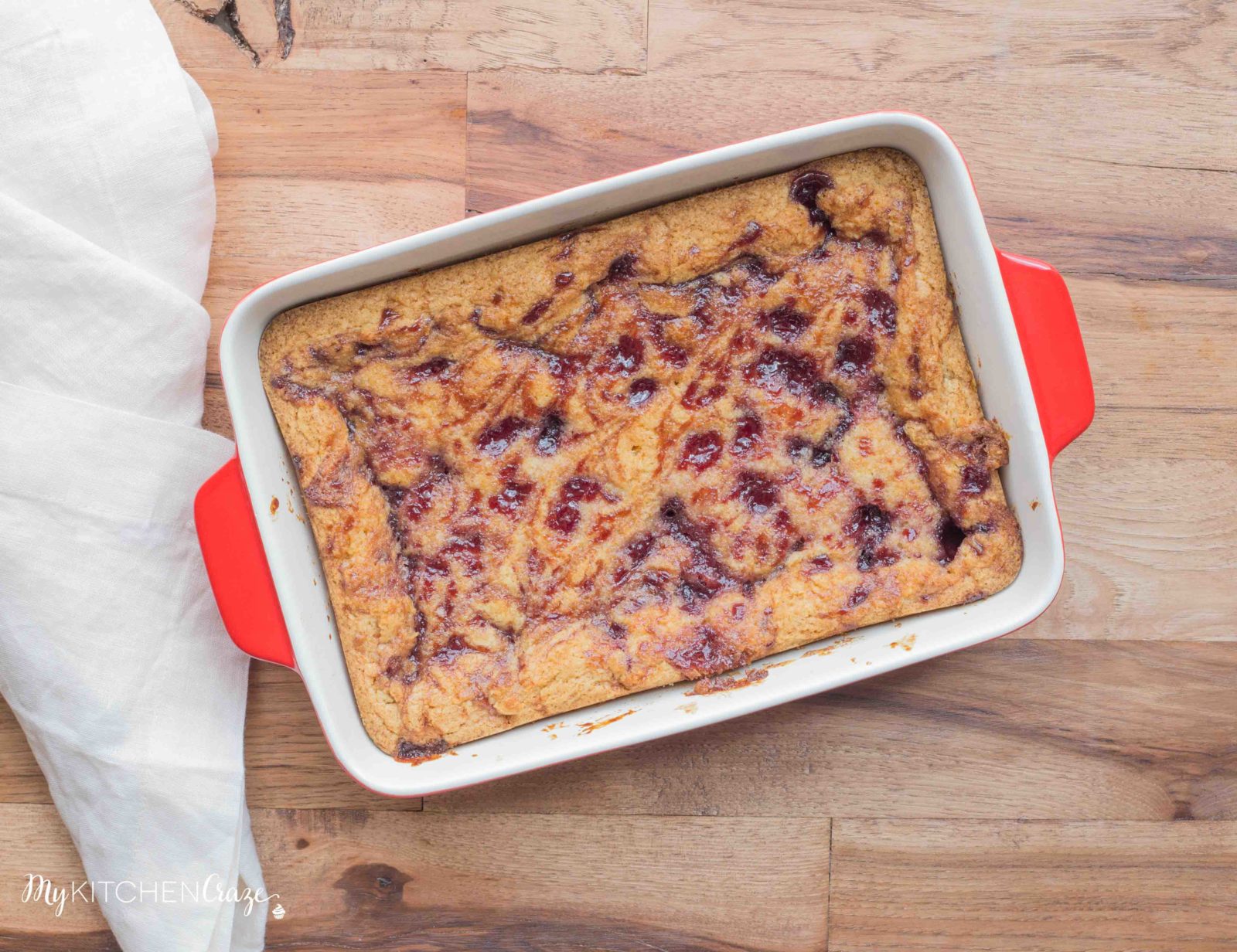 Raspberry Blondies ~ mykitchencraze.com ~ Simple and delicious blondie bars everyone will love.