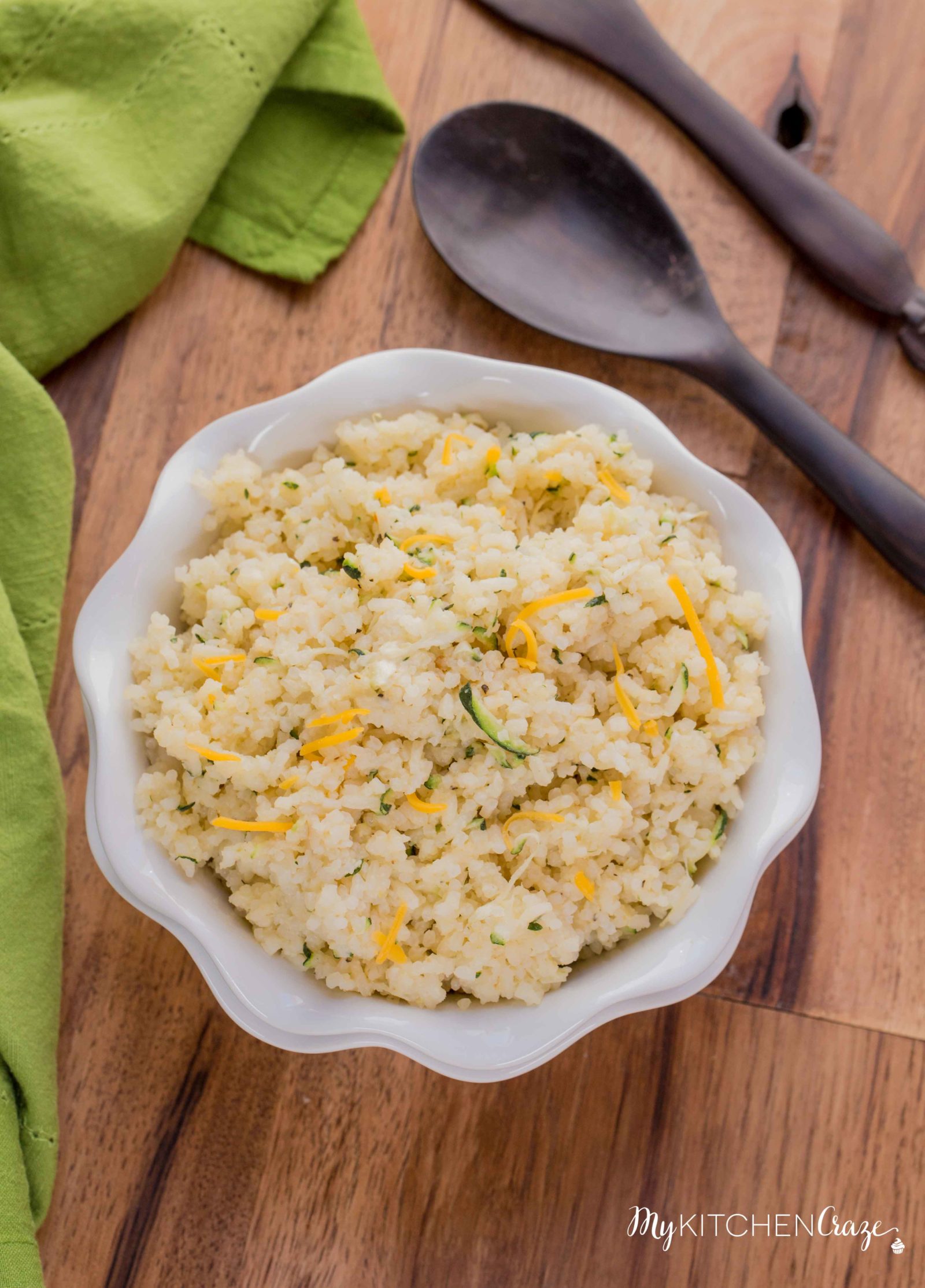 Zucchini Cheese Rice ~ mykitchencraze.com ~ Perfect side dish for any meal! Easy to make and tastes yummy!