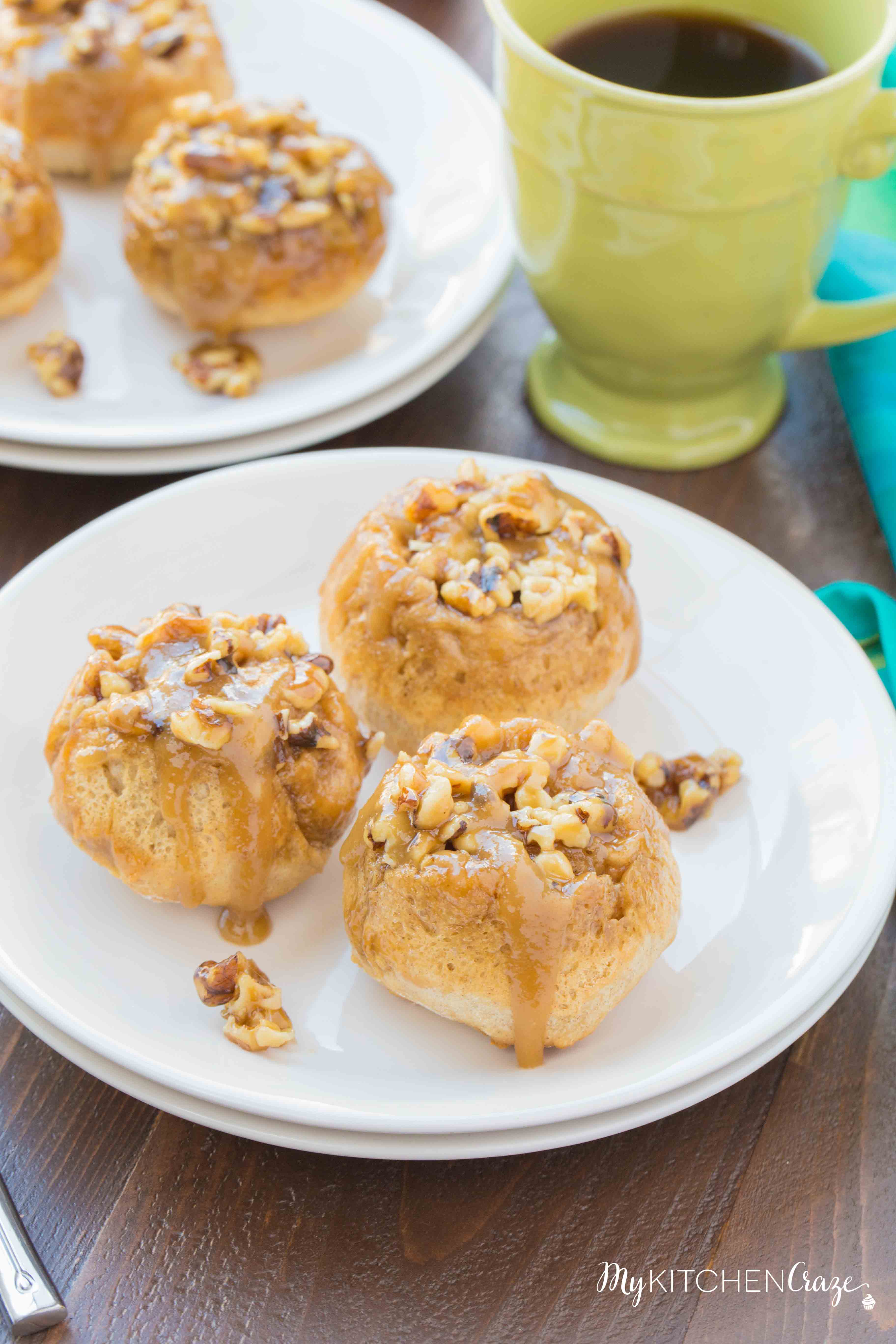 Caramel Apple Buns ~ mykitchencraze.com