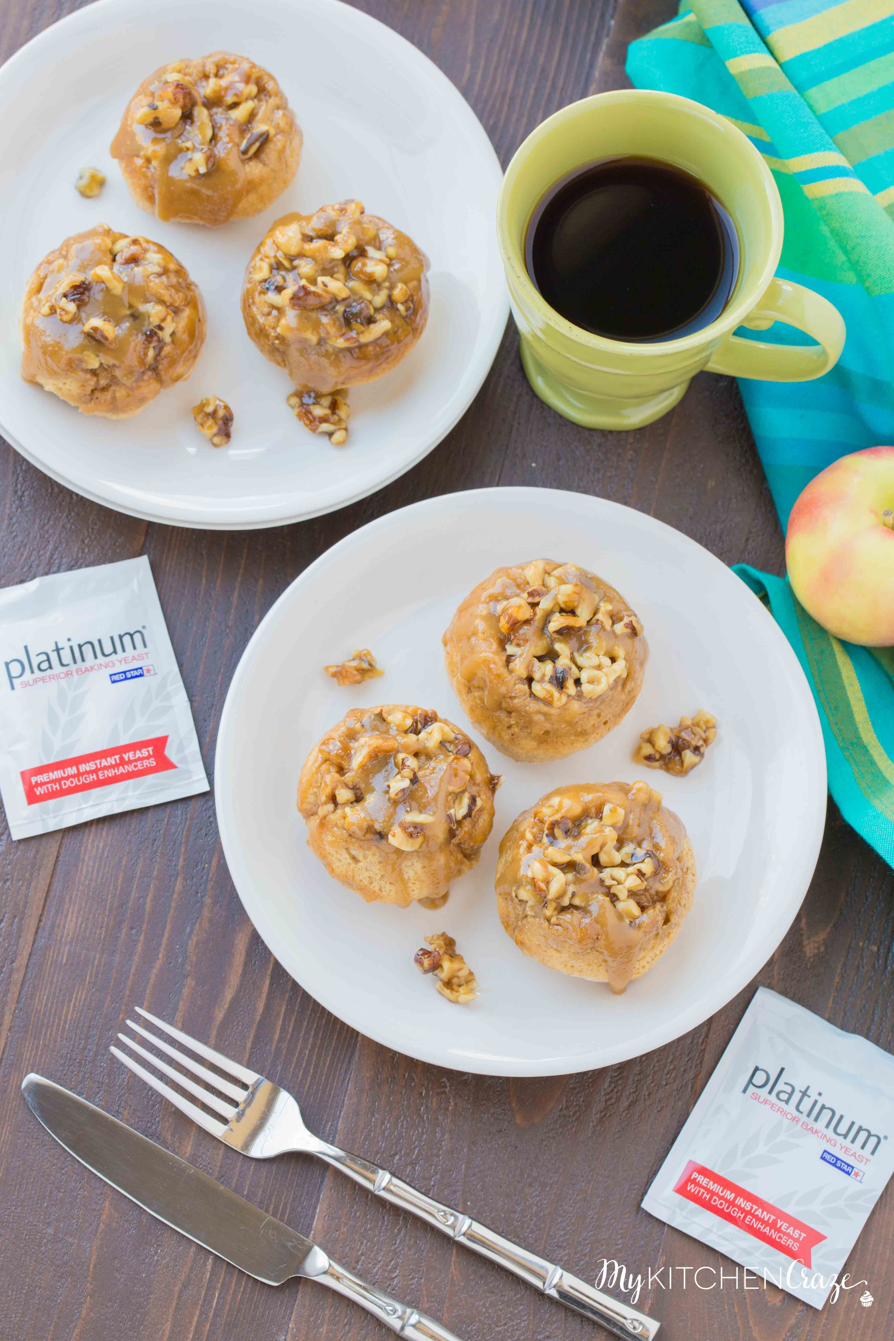 Caramel Apple Buns ~ mykitchencraze.com