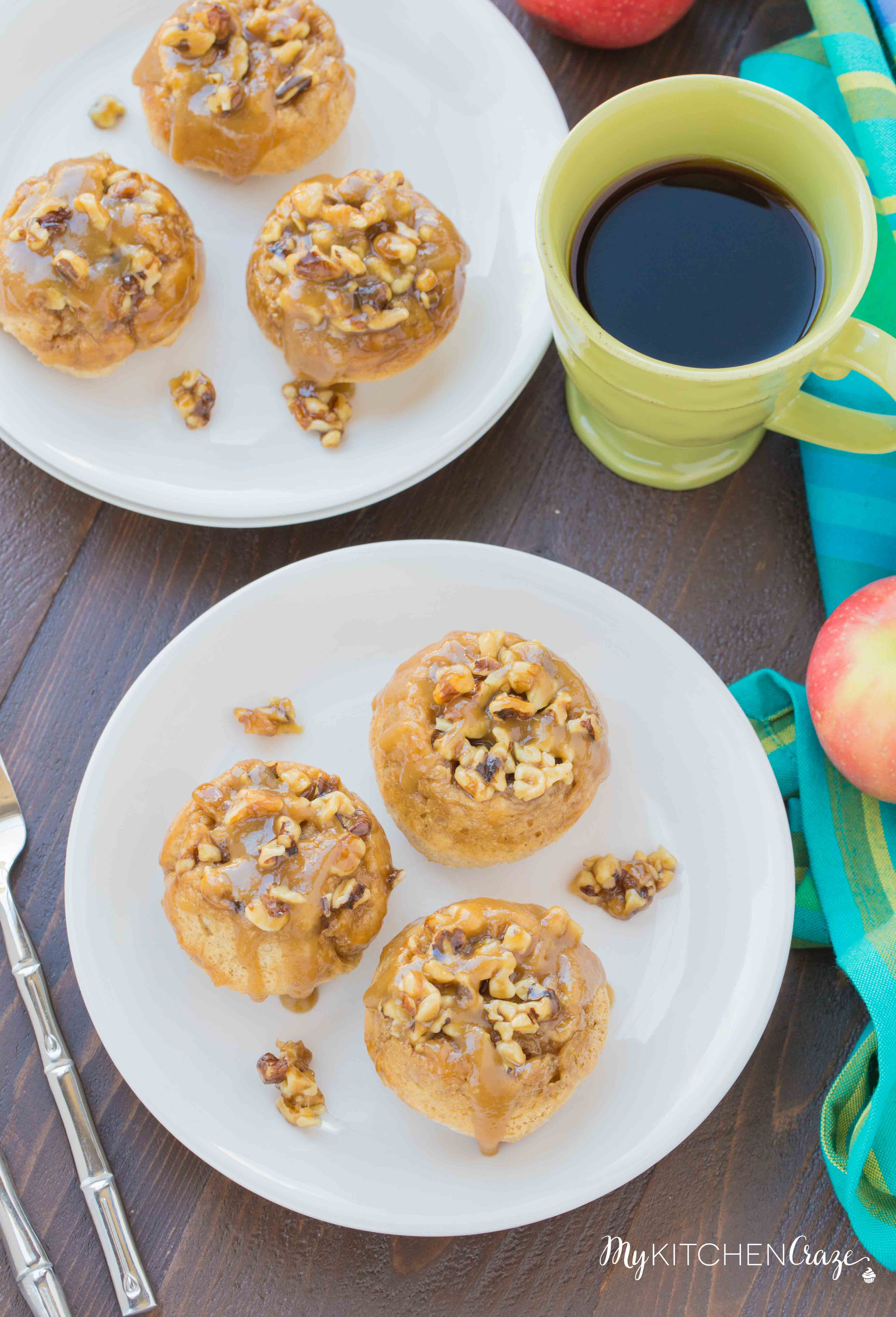 Caramel Apple Buns ~ mykitchencraze.com