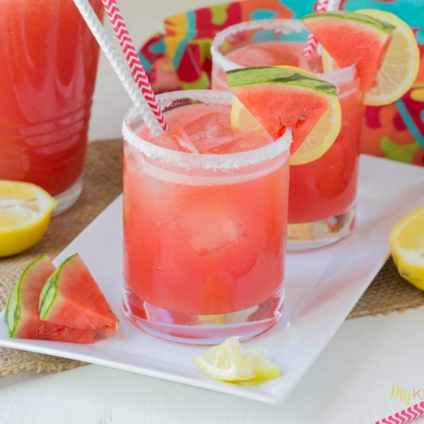 Spiked Watermelon Lemonade - My Kitchen Craze