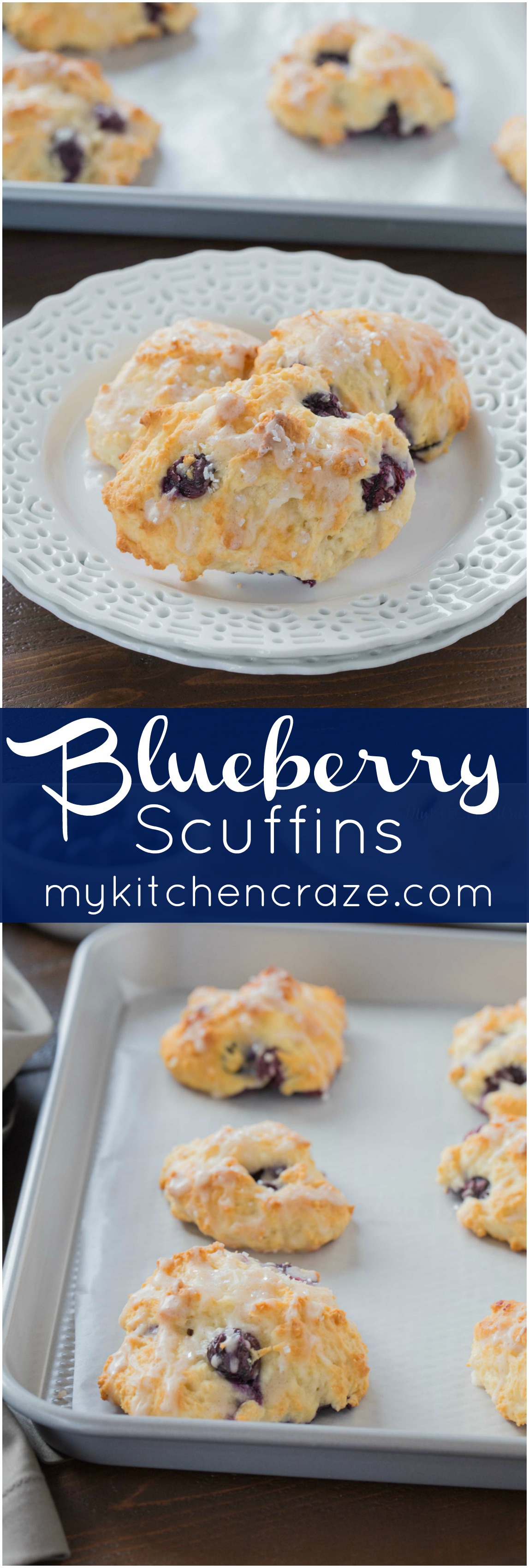 Blueberry Scuffins ~ mykitchencraze .com ~ They're not scones or muffins, but Scuffins. Enjoy these moist and delicious Blueberry Scuffins with a cup of coffee and/or tea.