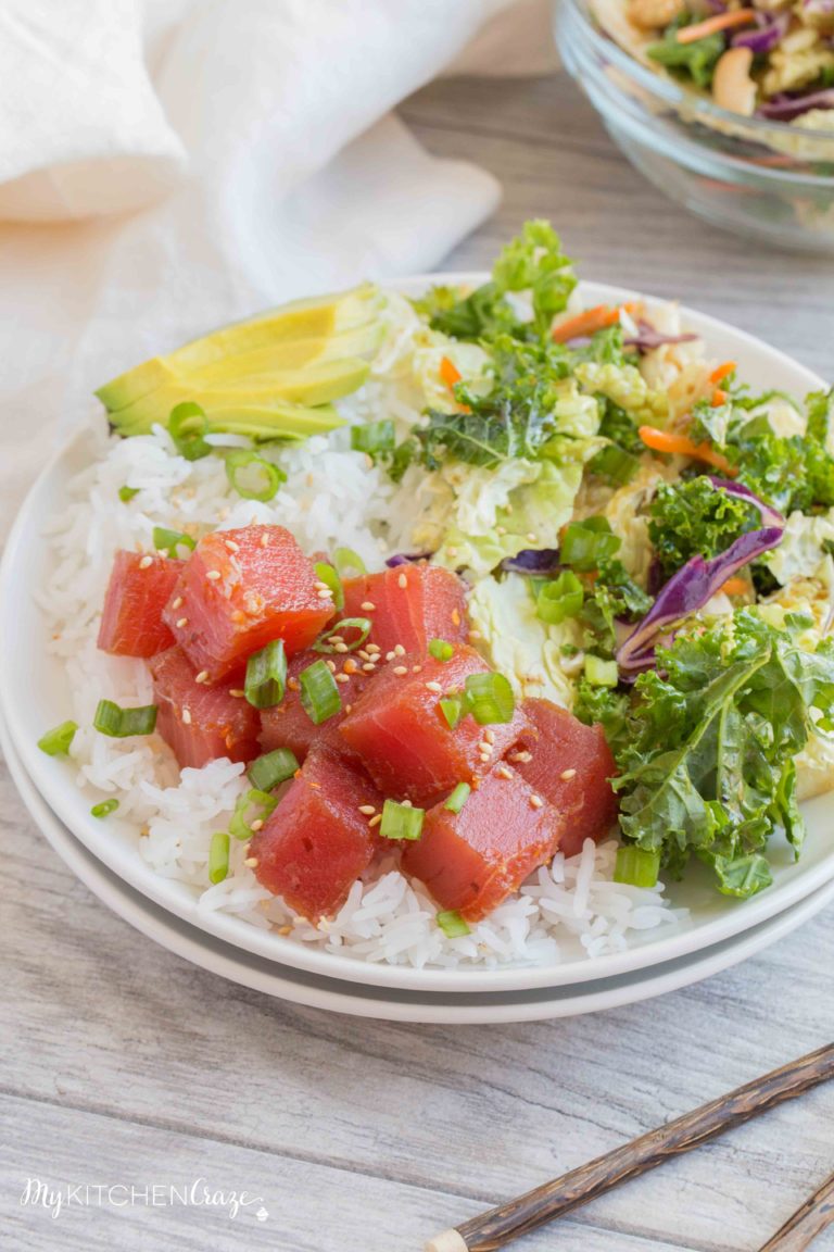 Ahi Tuna Poke Bowls My Kitchen Craze
