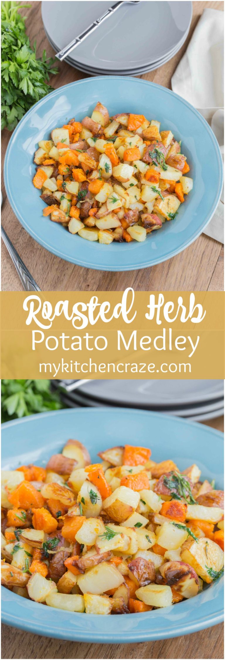 Roasted Herb Potato Medley - My Kitchen Craze