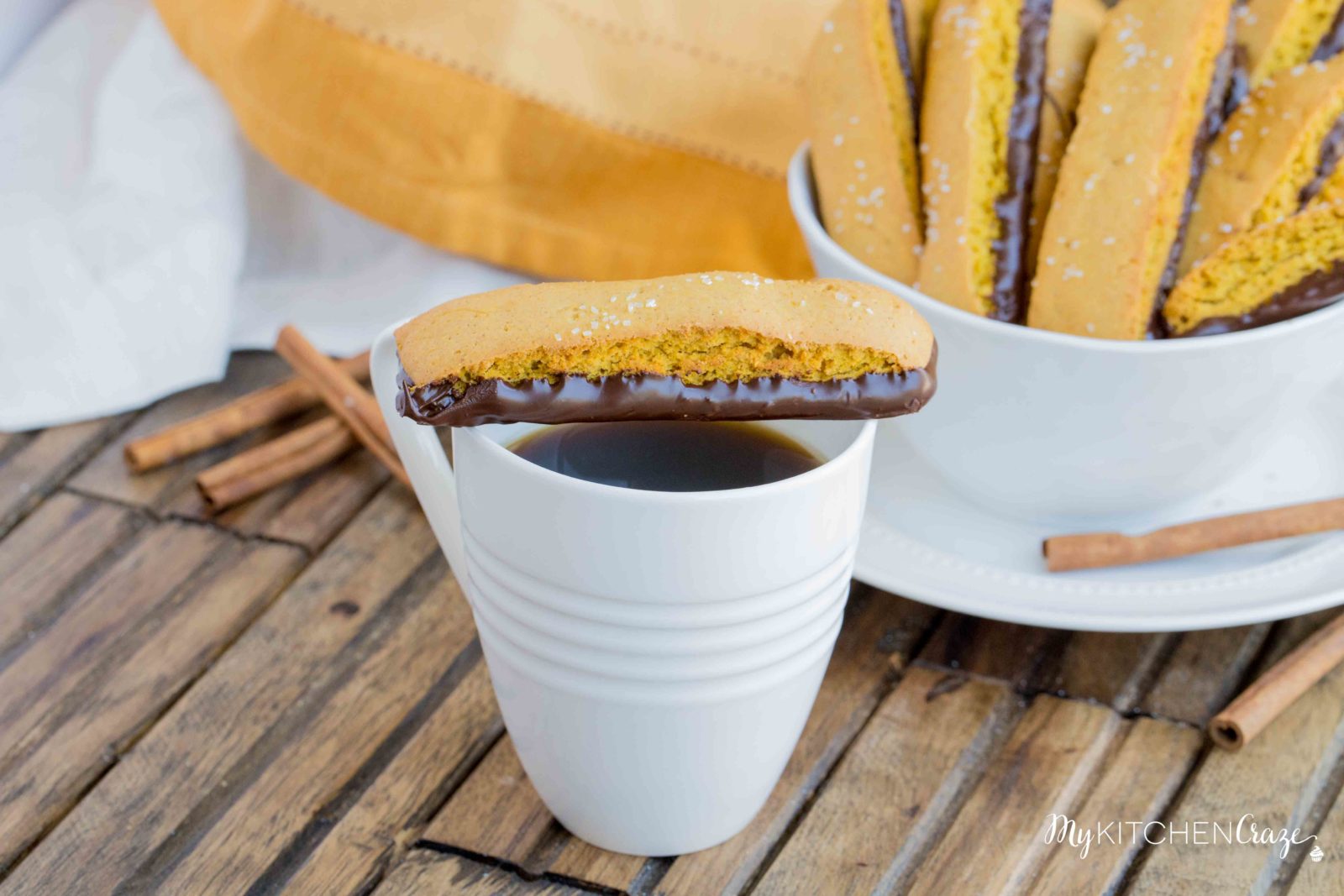 Pumpkin Biscotti ~ Better than any treat you’ll get at your local coffee shop, this decadent and fall inspired treat will be a winner in your home. Make sure to make a cup of coffee or tea with it. They pair perfectly together!