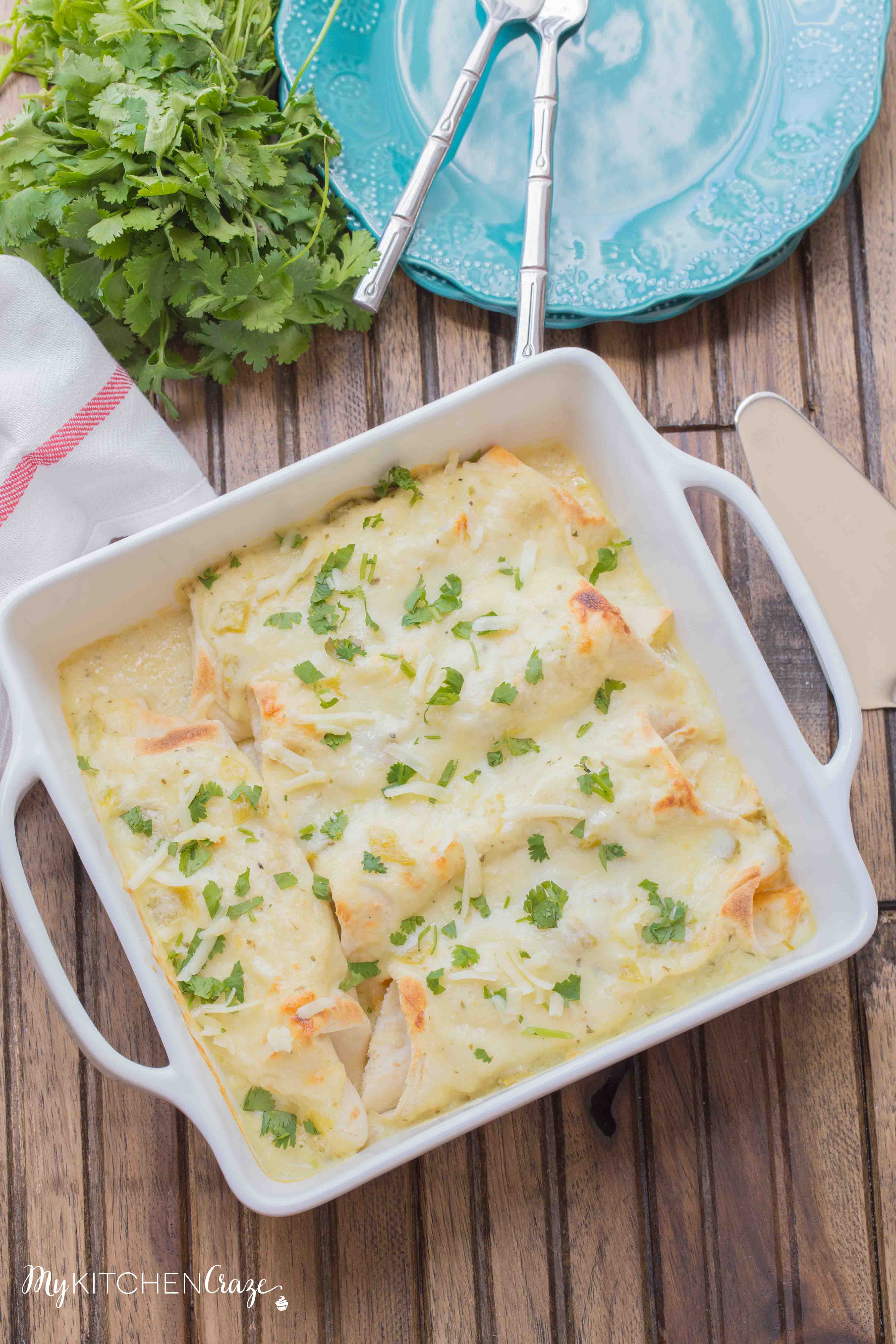 Shrimp Enchiladas ~ Filled with tender, flavorful shrimp then topped with a delicious homemade creamy sauce. You're going to love these enchiladas!