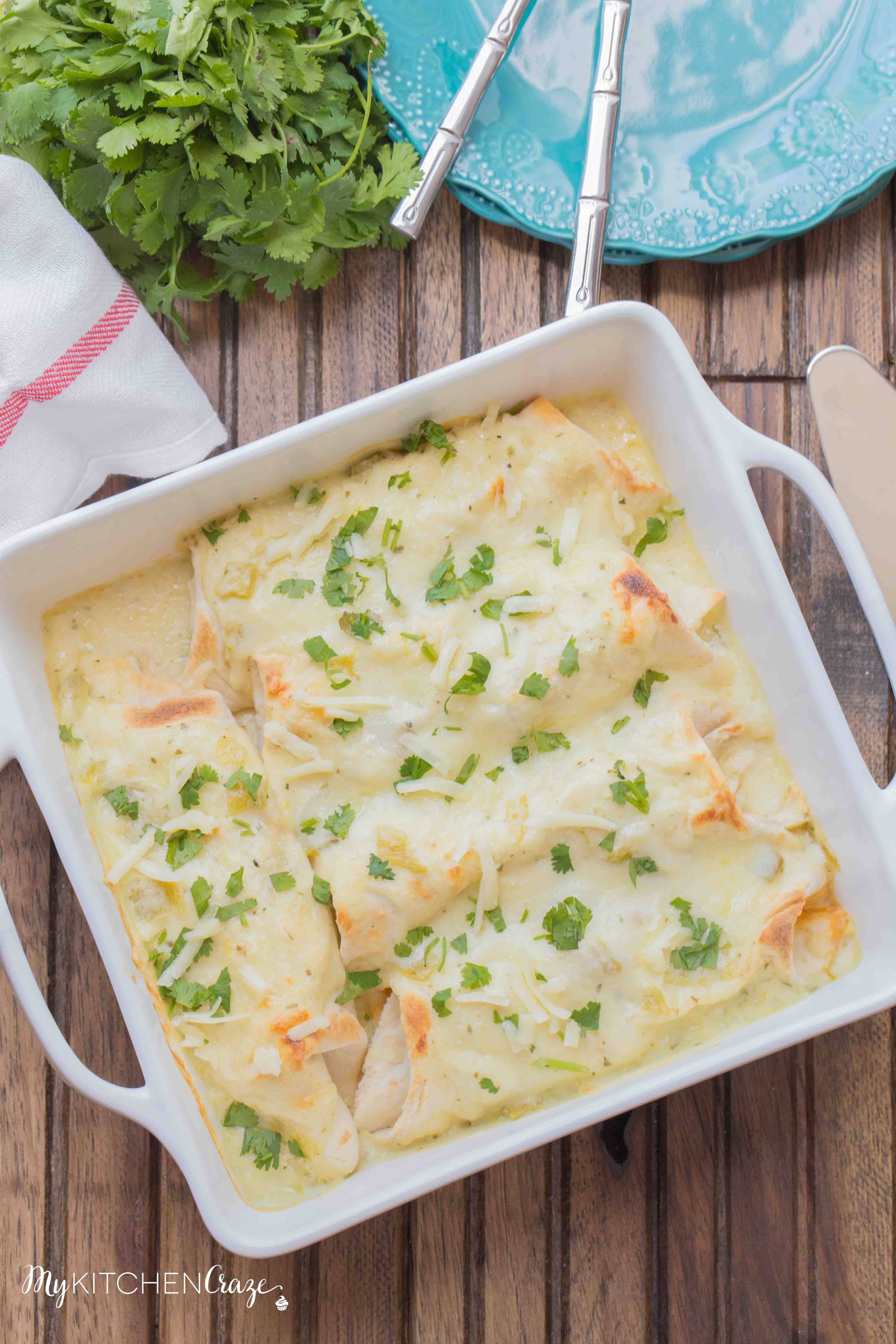 Shrimp Enchiladas ~ Filled with tender, flavorful shrimp then topped with a delicious homemade creamy sauce. You're going to love these enchiladas!