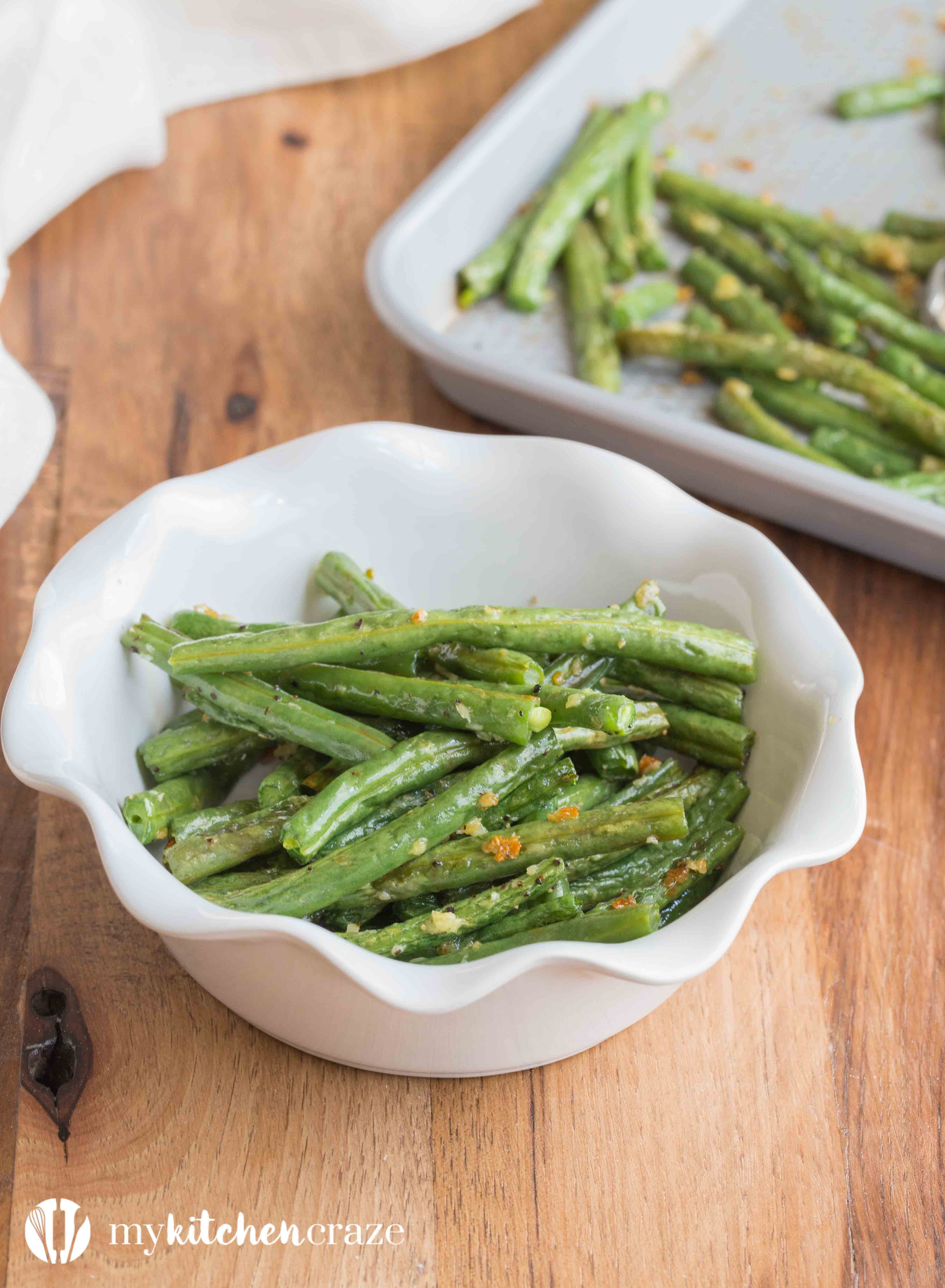 Baked Garlic Green Beans with a Recipe Video My Kitchen Craze