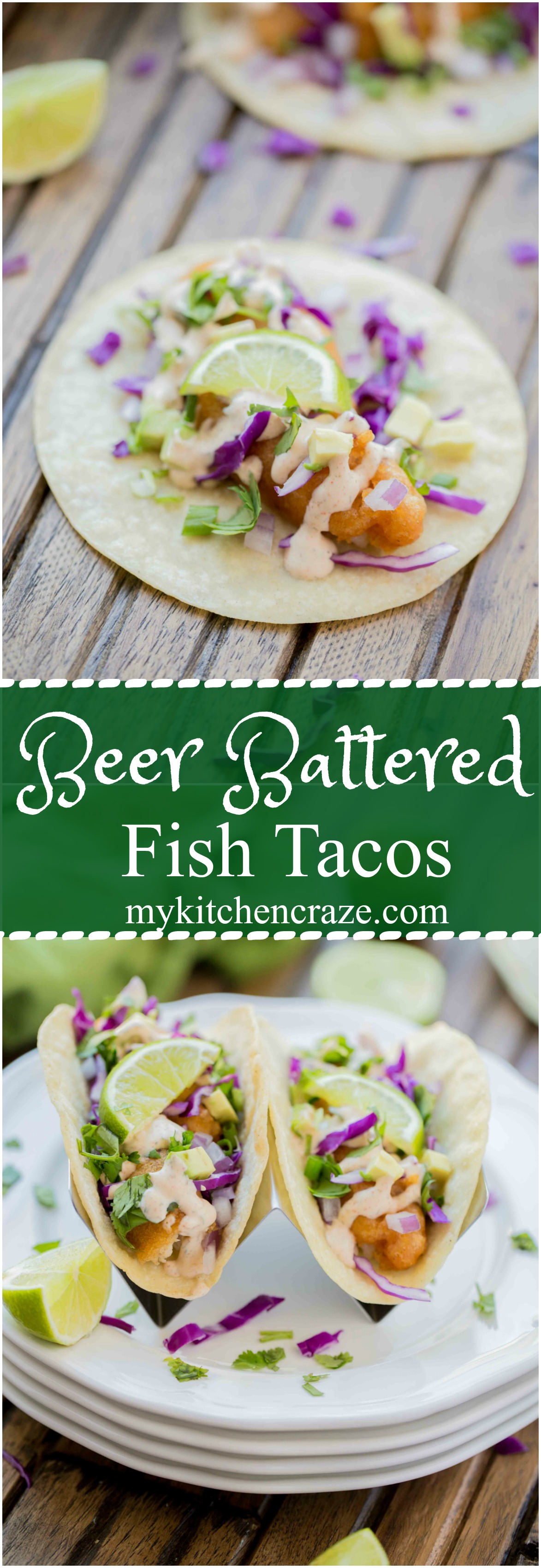 Do you love fish tacos, but have to go out to enjoy them? Well not anymore. These Beer Battered Fish Tacos are not only delicious, but easy to make in the comfort of your own home. Let me show you!