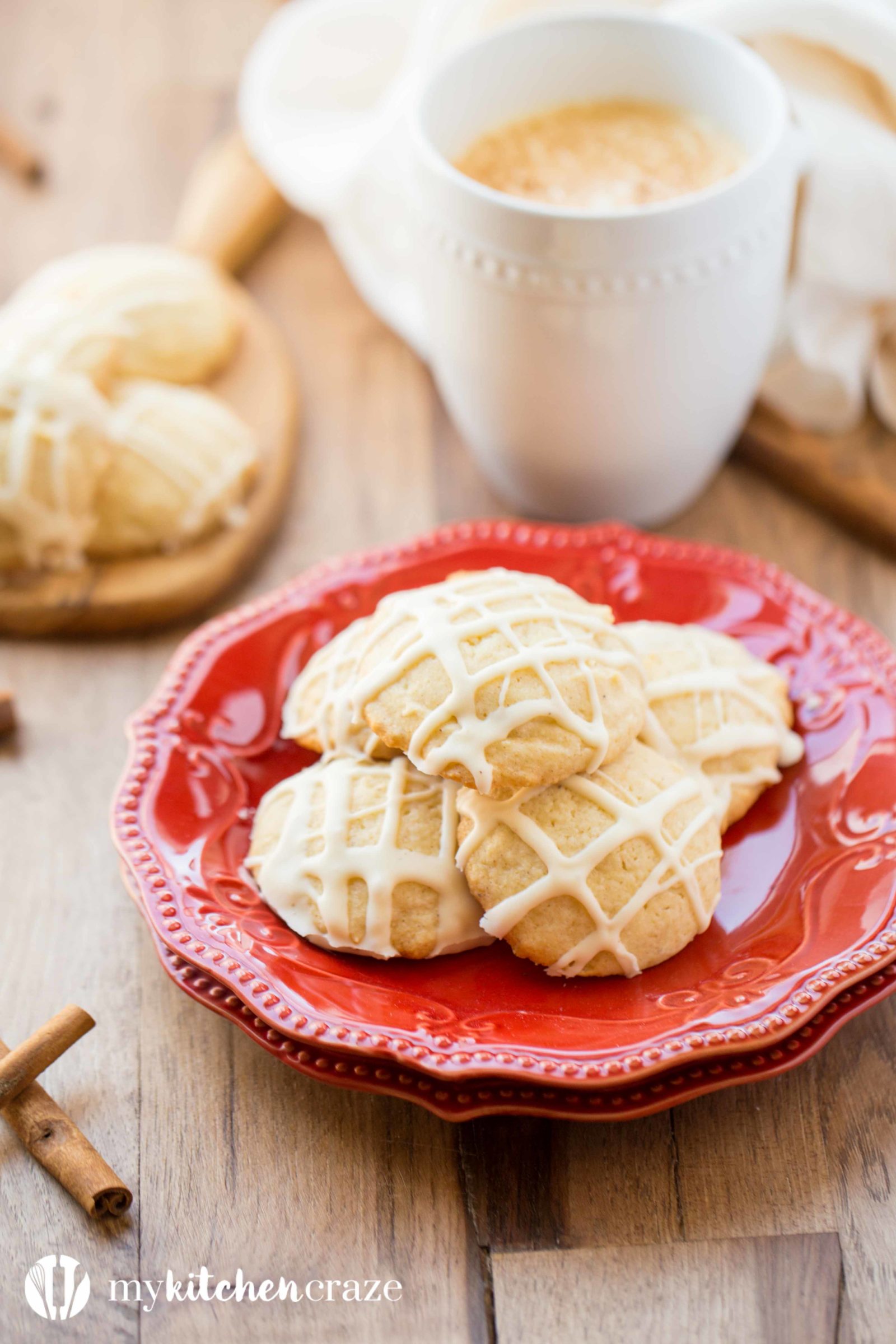 Eggnog Cookies are the perfect treat for your holiday party or cookie exchange. They're soft with crunchy edges and have a delicious eggnog glaze to top them off! You need to make them asap! 