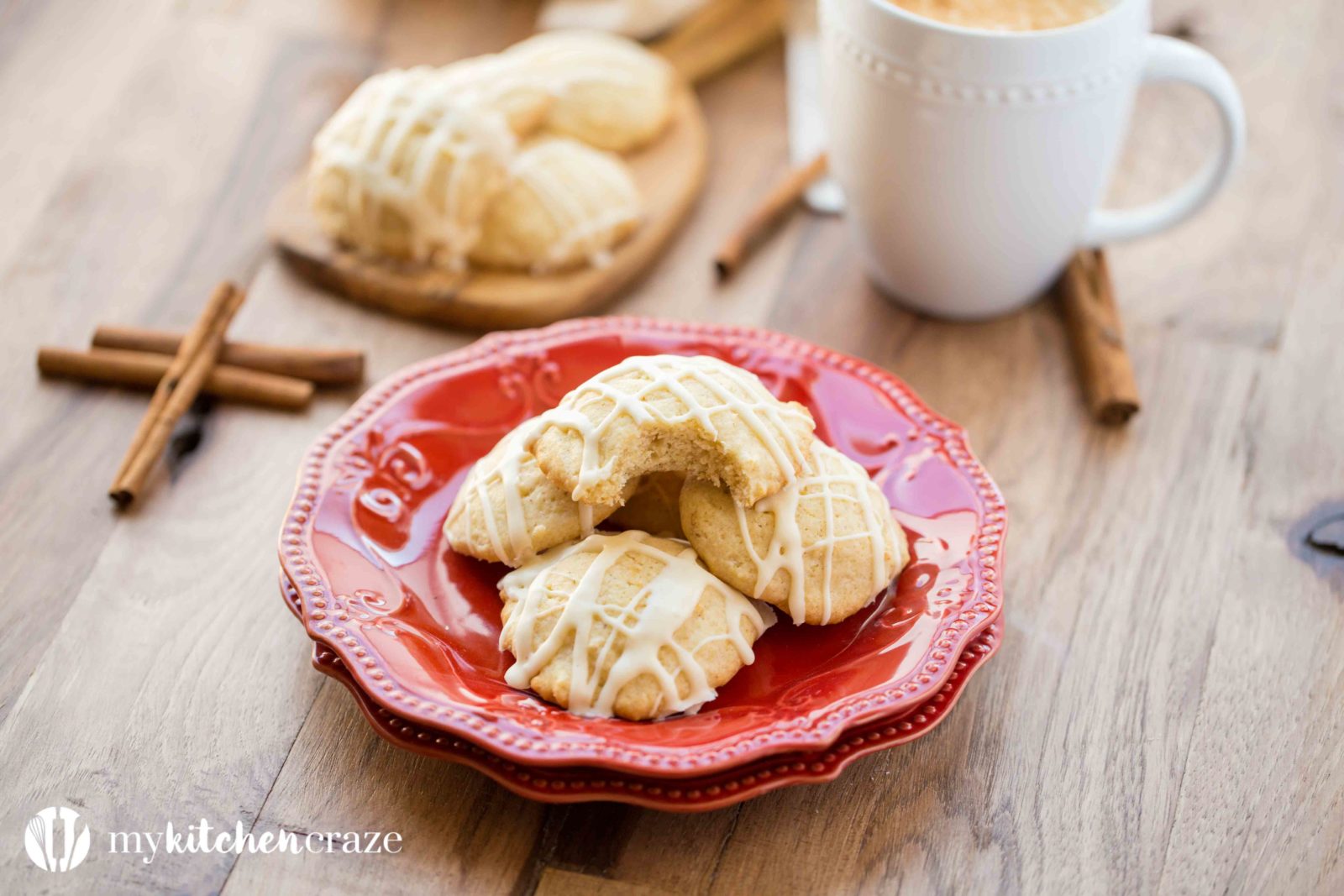 Eggnog Cookies are the perfect treat for your holiday party or cookie exchange. They're soft with crunchy edges and have a delicious eggnog glaze to top them off! You need to make them asap! 