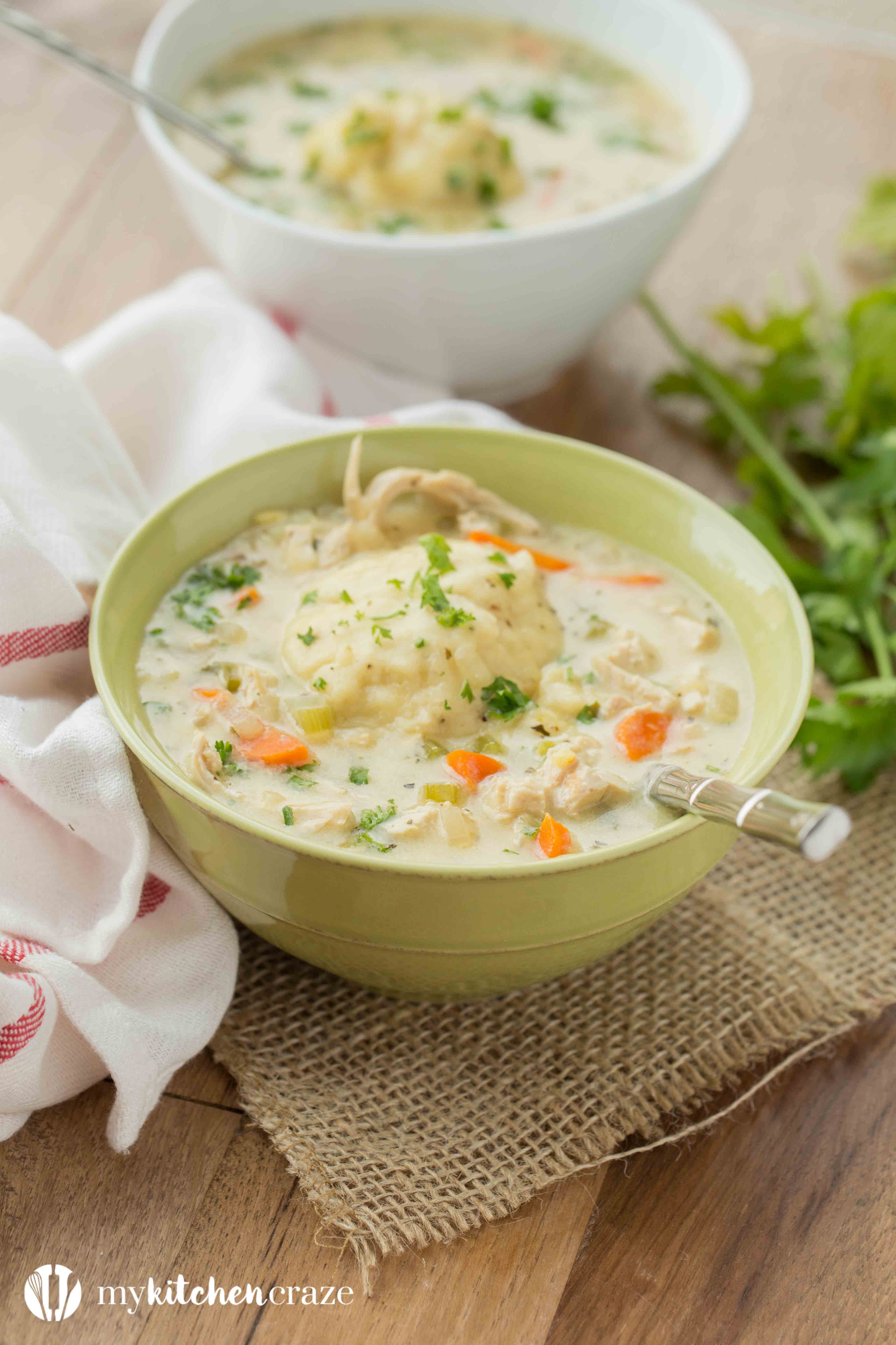 creamy chicken dumpling soup