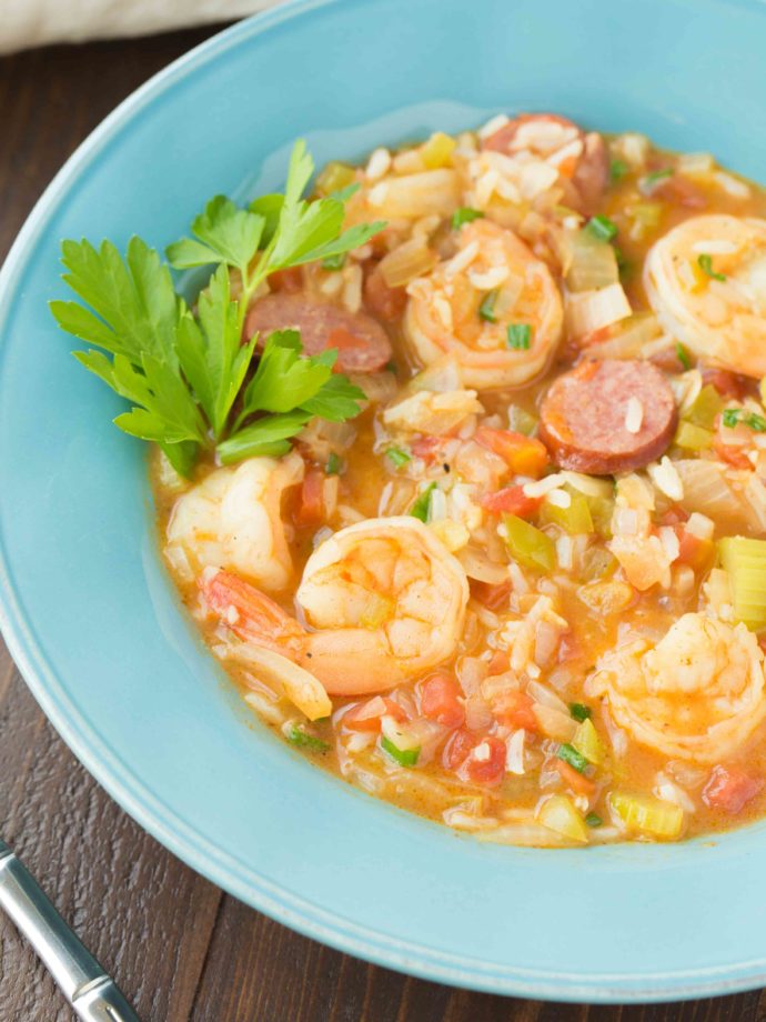 30 Minute Sausage and Shrimp Gumbo + Recipe Video My Kitchen Craze