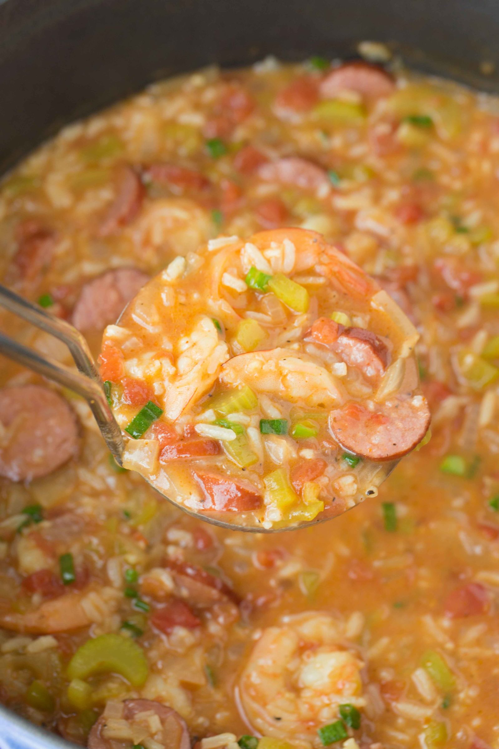 30 Minute Sausage and Shrimp Gumbo is a quicker way to enjoy a delicious classic! This gumbo is packed with delicious flavor, perfect for those busy hectic nights!