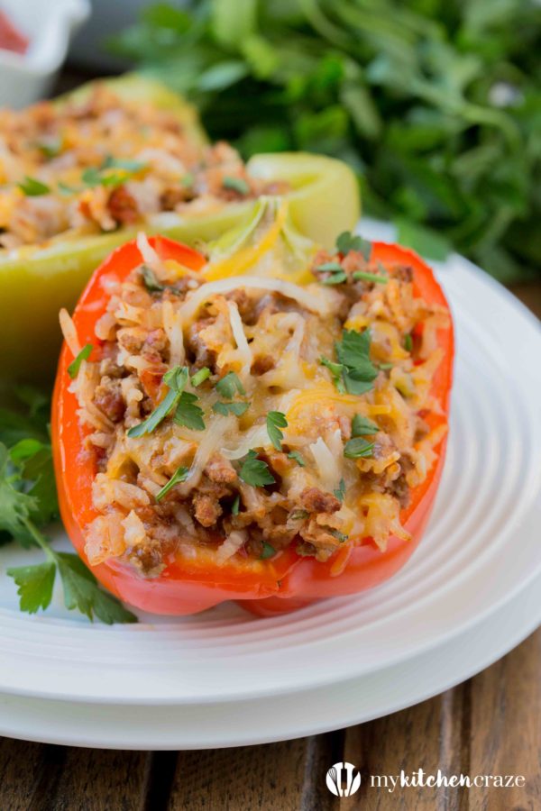 Stuffed Bell Peppers - My Kitchen Craze