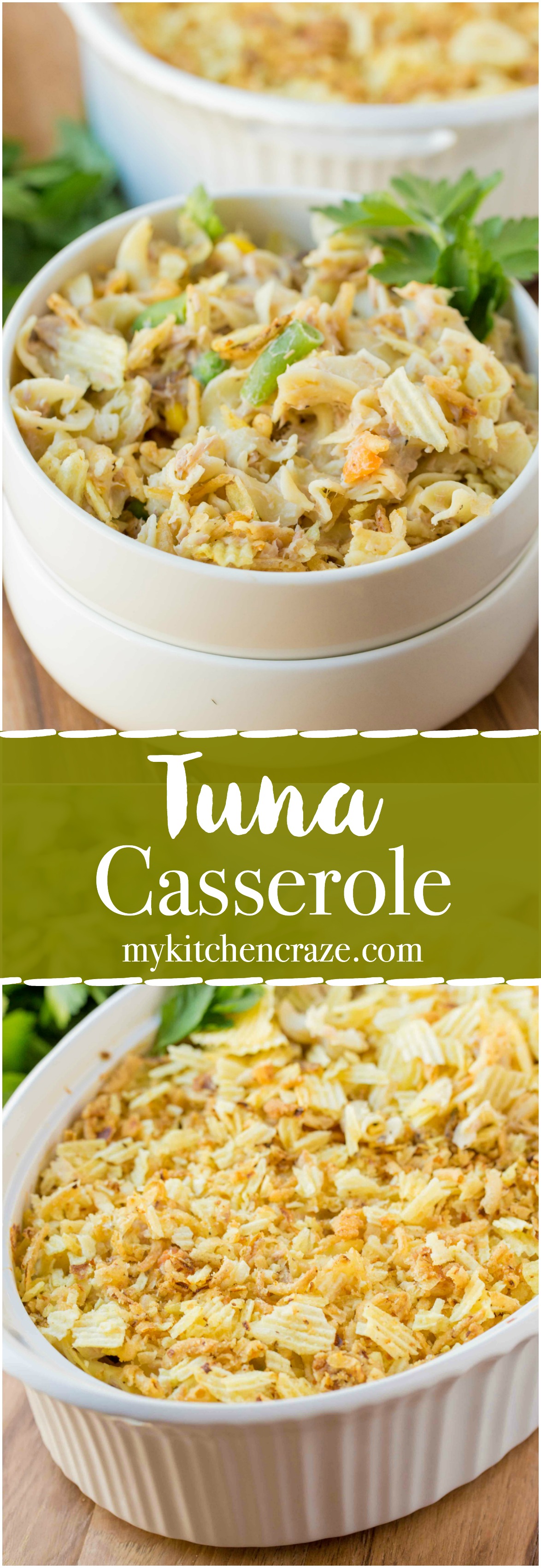 This easy, delicious Tuna Casserole can be on your table within 30 minutes. Perfect for those busy nights you don't want to be in the kitchen.