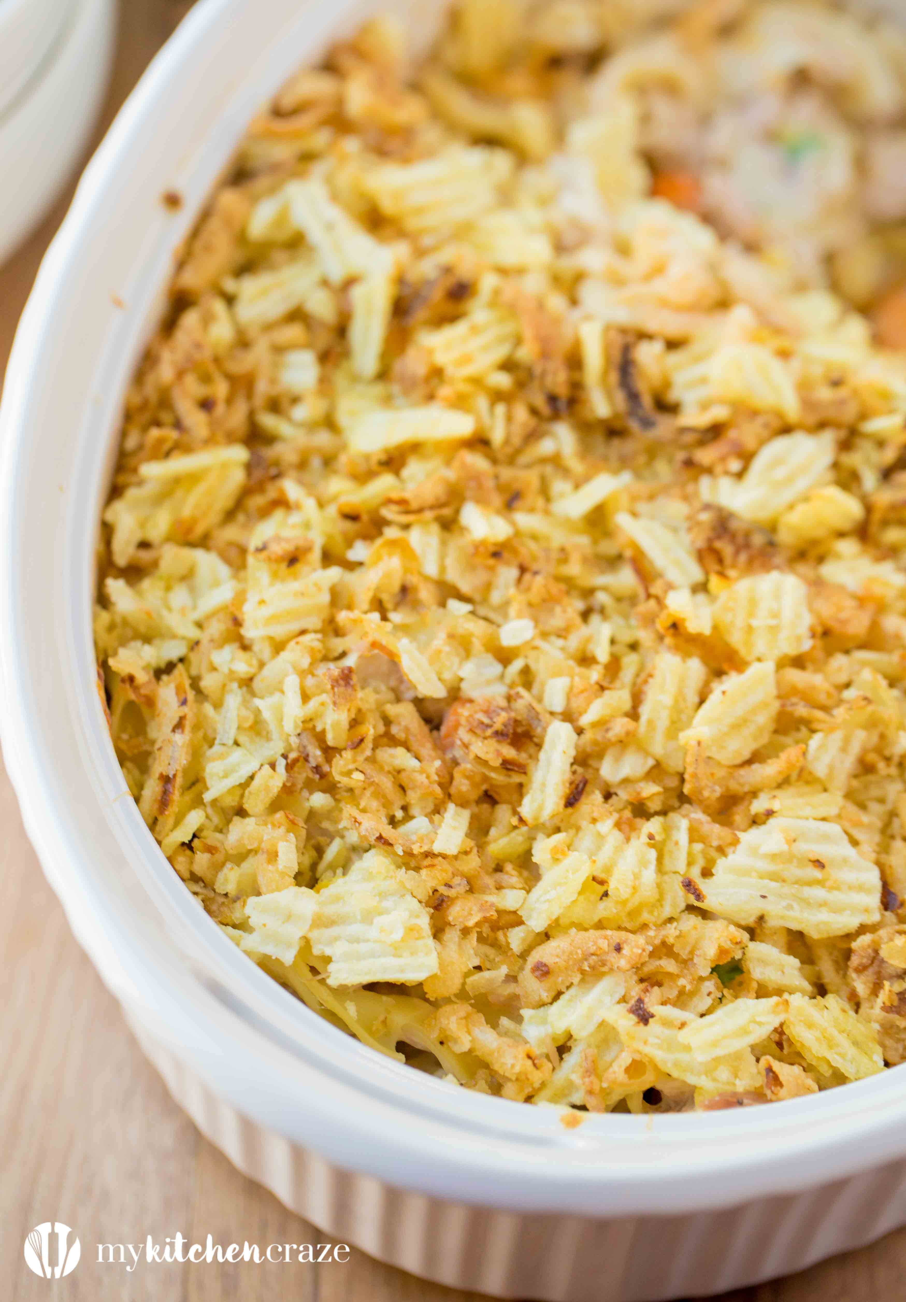 This easy, delicious Tuna Casserole can be on your table within 30 minutes. Perfect for those busy nights you don't want to be in the kitchen.