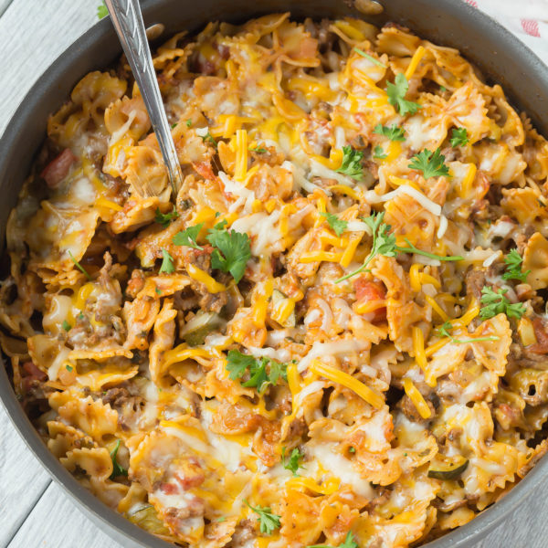 One Pan Italian Pasta will be a winner with your family, plus it saves you time in the kitchen. That's a win, win in my opinion.