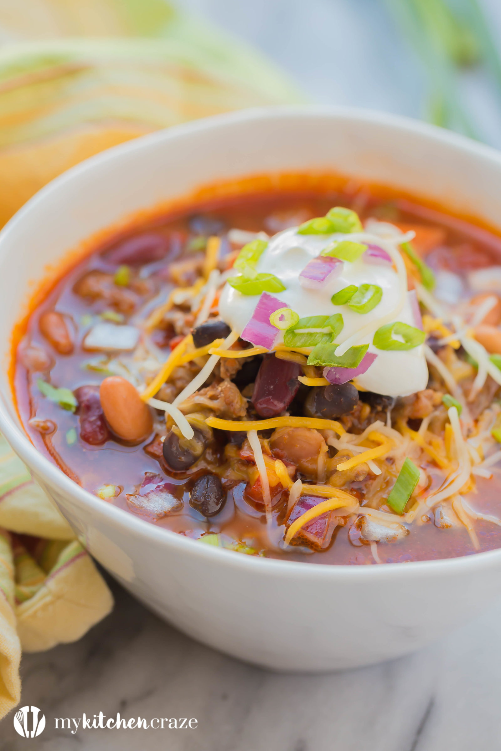 Three Bean Chili - My Kitchen Craze