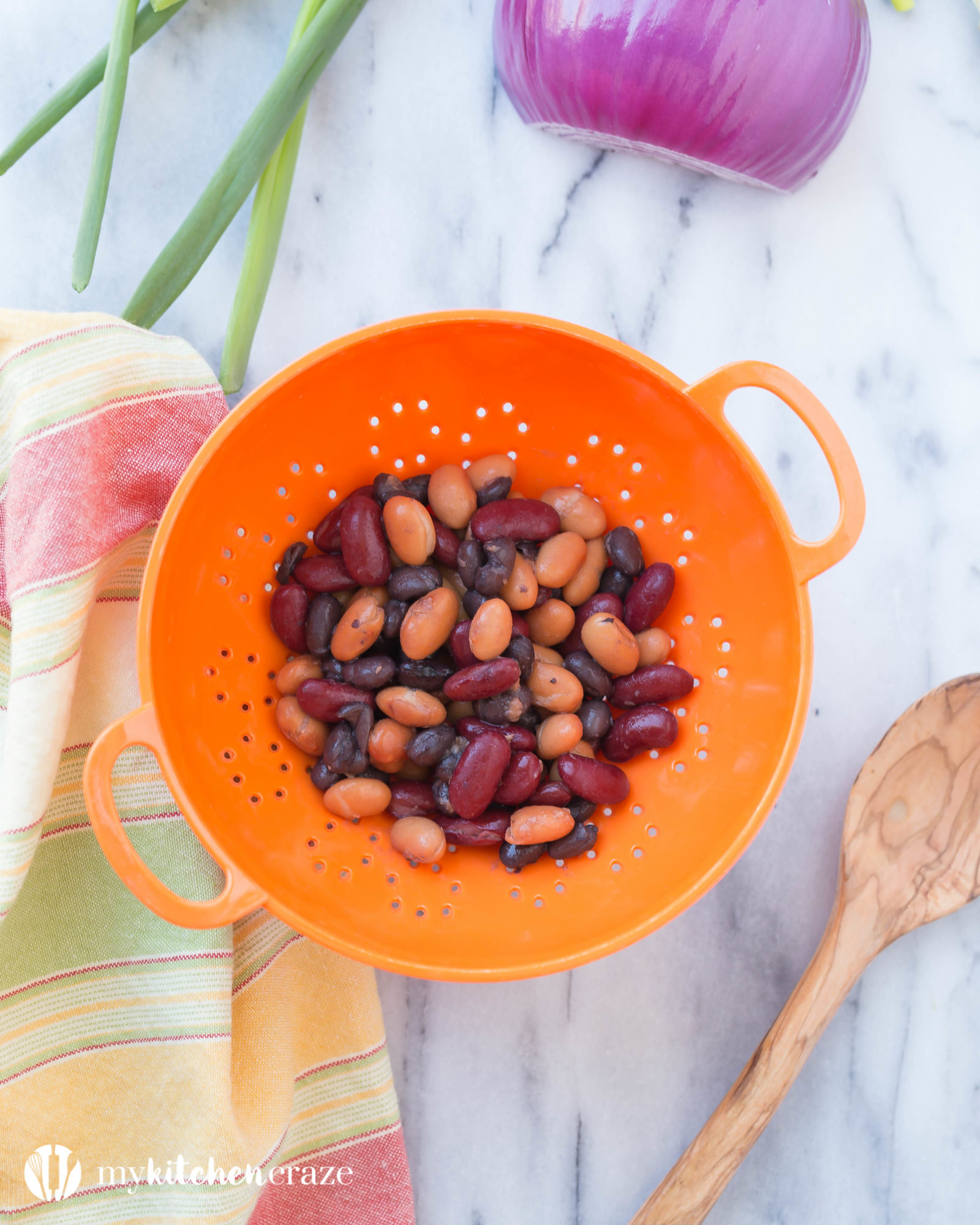 Three Bean Chili is comfort food at it's finest. Loaded with delicious flavor and three different types of beans, this is one soup you can't pass up!