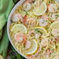 30 Minute Shrimp Scampi is fast becoming a favorite in our house. With only 10 ingredients (which most are spices that you most likely will have in your pantry) and 30 minutes, you can have a fresh and delicious meal on your dinner table!