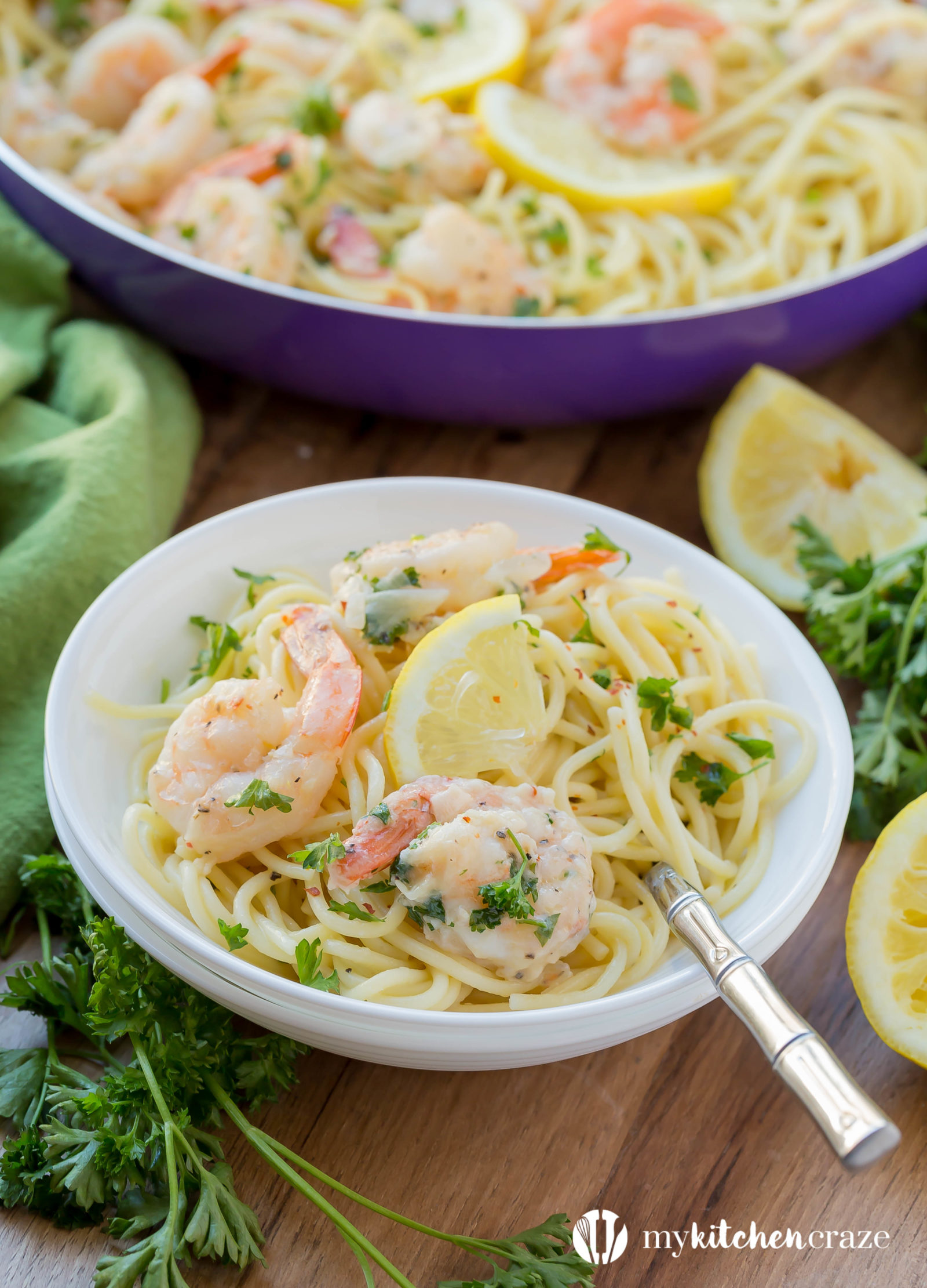 30 Minute Shrimp Scampi is fast becoming a favorite in our house. With only 10 ingredients (which most are spices that you most likely will have in your pantry) and 30 minutes, you can have a fresh and delicious meal on your dinner table!