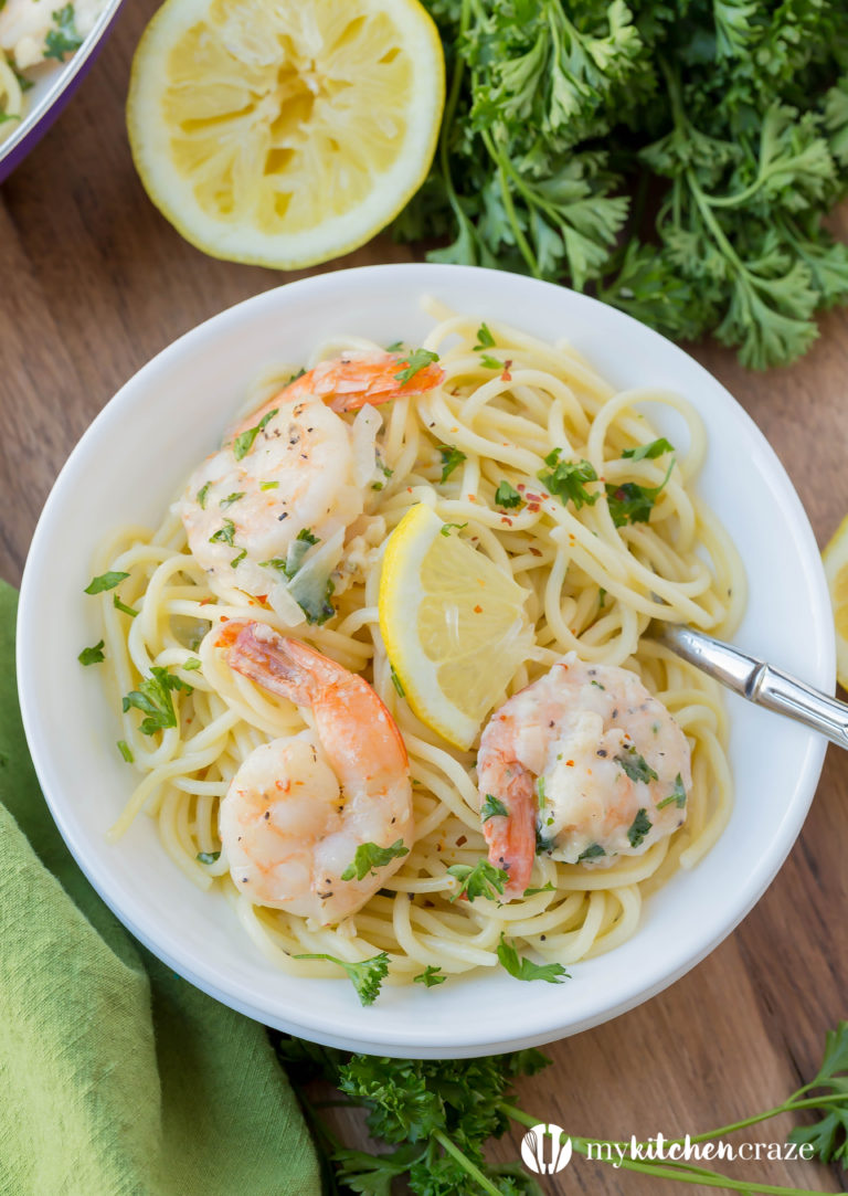 30 Minute Shrimp Scampi + a Recipe Video - My Kitchen Craze