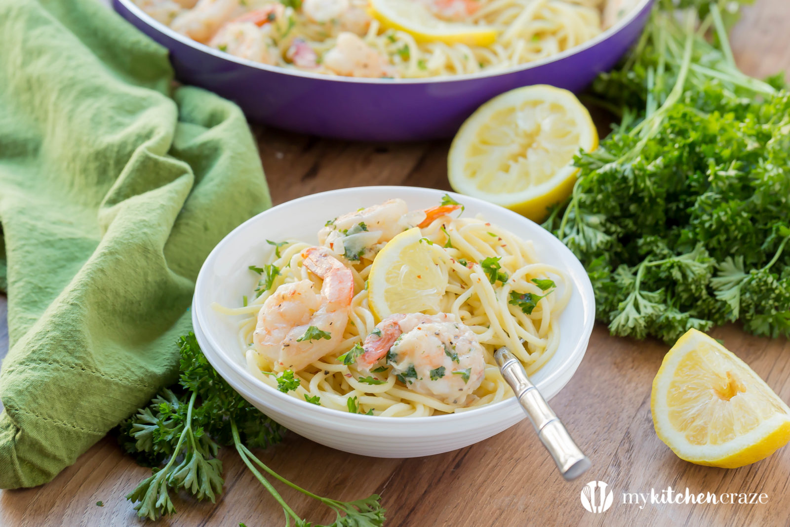 30 Minute Shrimp Scampi is fast becoming a favorite in our house. With only 10 ingredients (which most are spices that you most likely will have in your pantry) and 30 minutes, you can have a fresh and delicious meal on your dinner table!