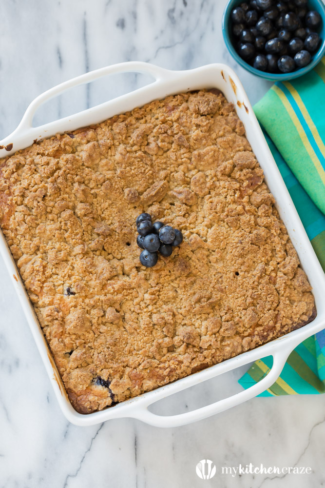 Blueberry Crumble Cake is such a moist, crumbly and a delicious cake! You'll fall head over heels for this delicious cake!