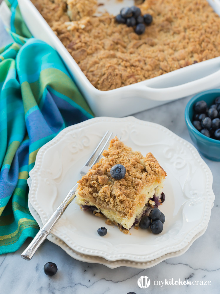 Blueberry Crumble Cake is such a moist, crumbly and a delicious cake! You'll fall head over heels for this delicious cake!