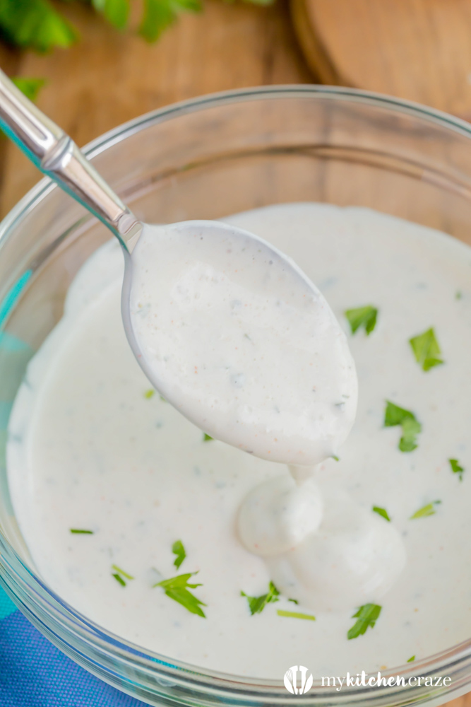 Homemade Buttermilk Ranch -is thick, rich, and creamy. Perfect for dipping or salads!