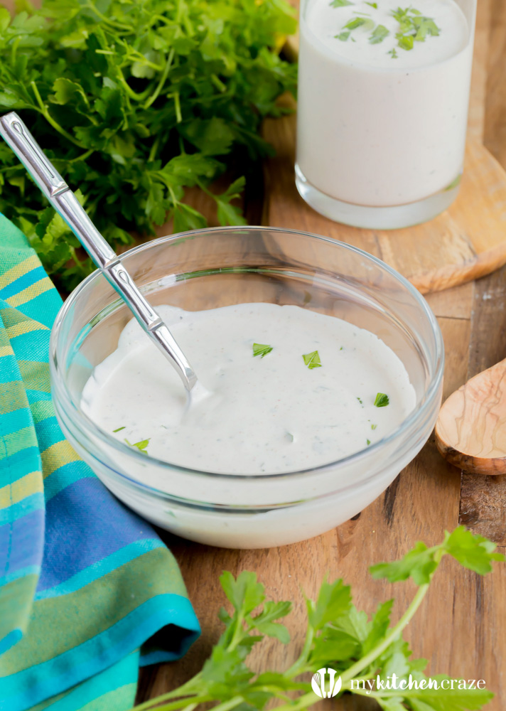 Homemade Buttermilk Ranch -is thick, rich, and creamy. Perfect for dipping or salads!