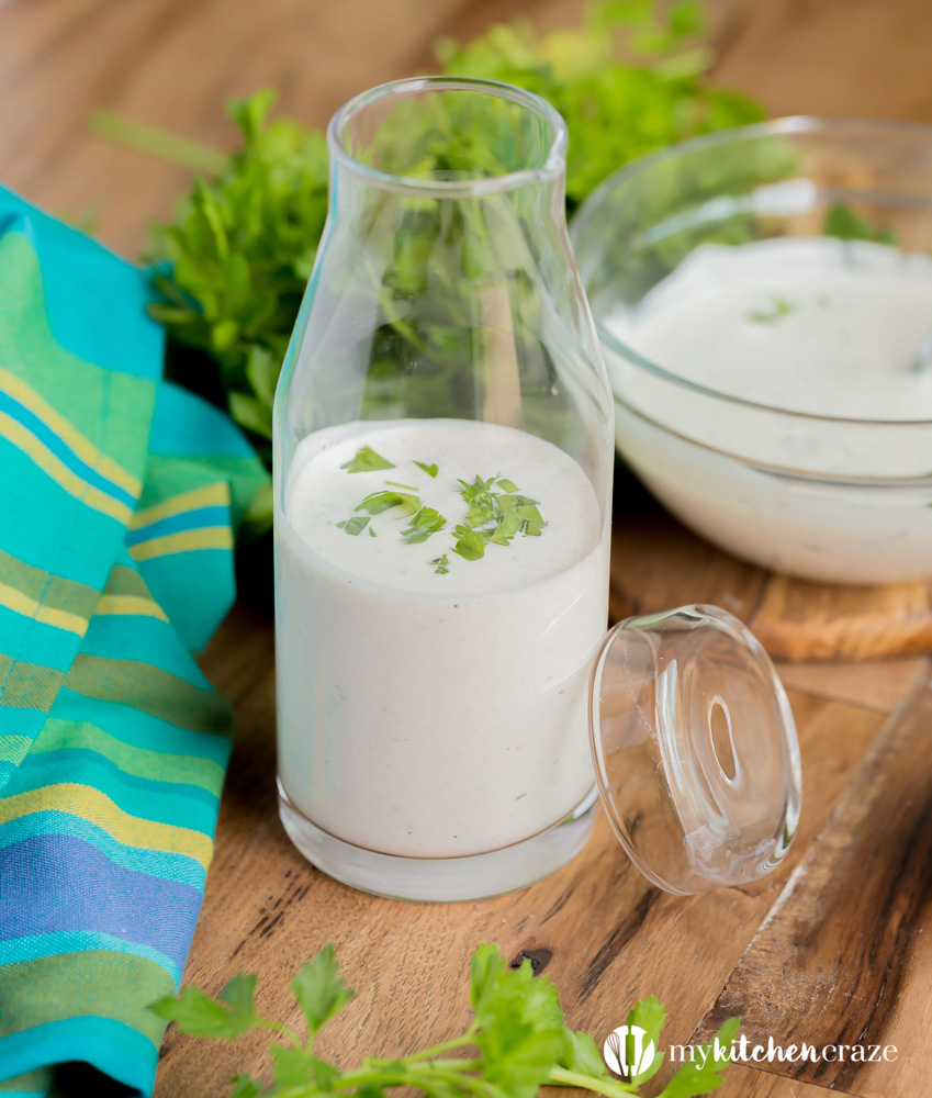 Homemade Buttermilk Ranch -is thick, rich, and creamy. Perfect for dipping or salads!