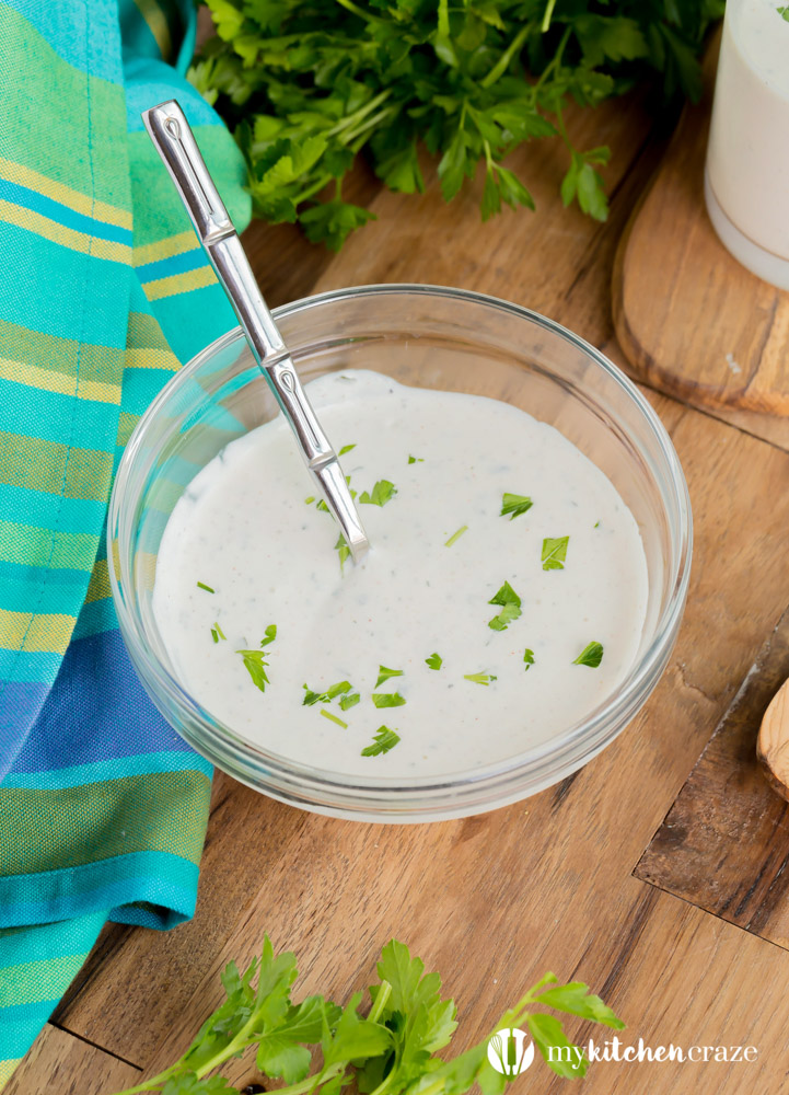 Homemade Buttermilk Ranch -is thick, rich, and creamy. Perfect for dipping or salads!