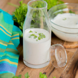 Homemade Buttermilk Ranch -is thick, rich, and creamy. Perfect for dipping or salads!